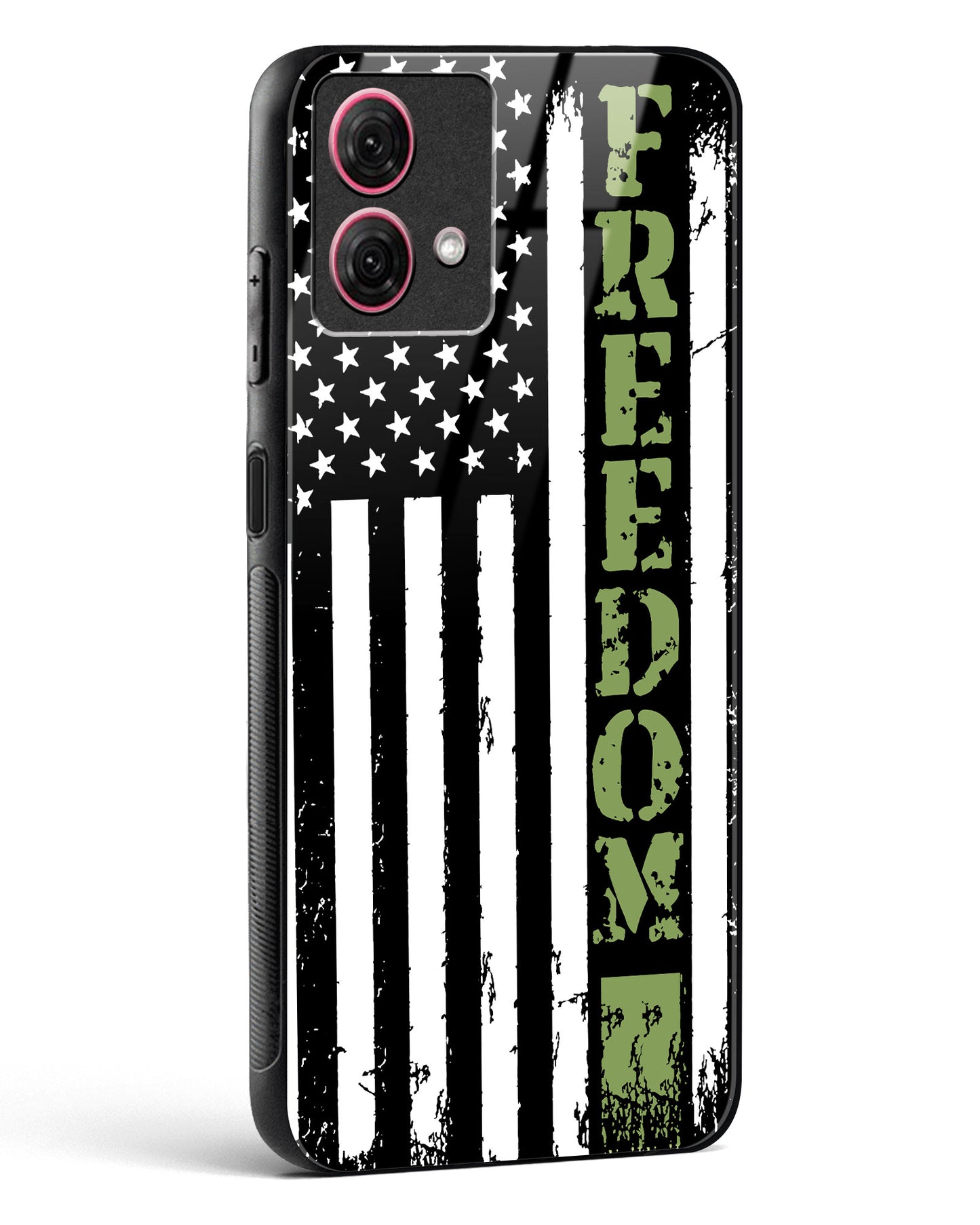 Freedom Flag Glass Phone Case-Moto G84 5G