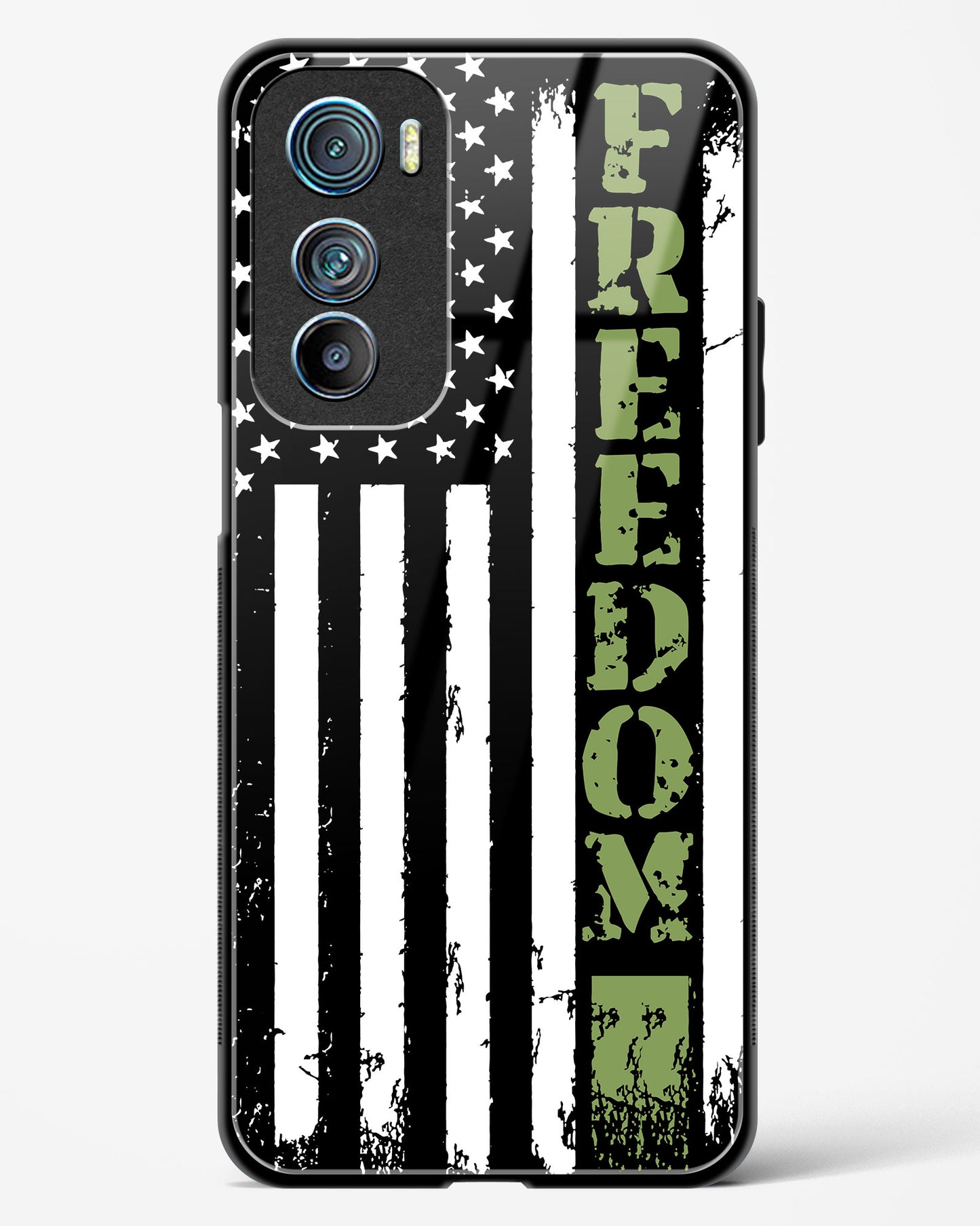 Freedom Flag Glass Phone Case-Motorola Edge 30