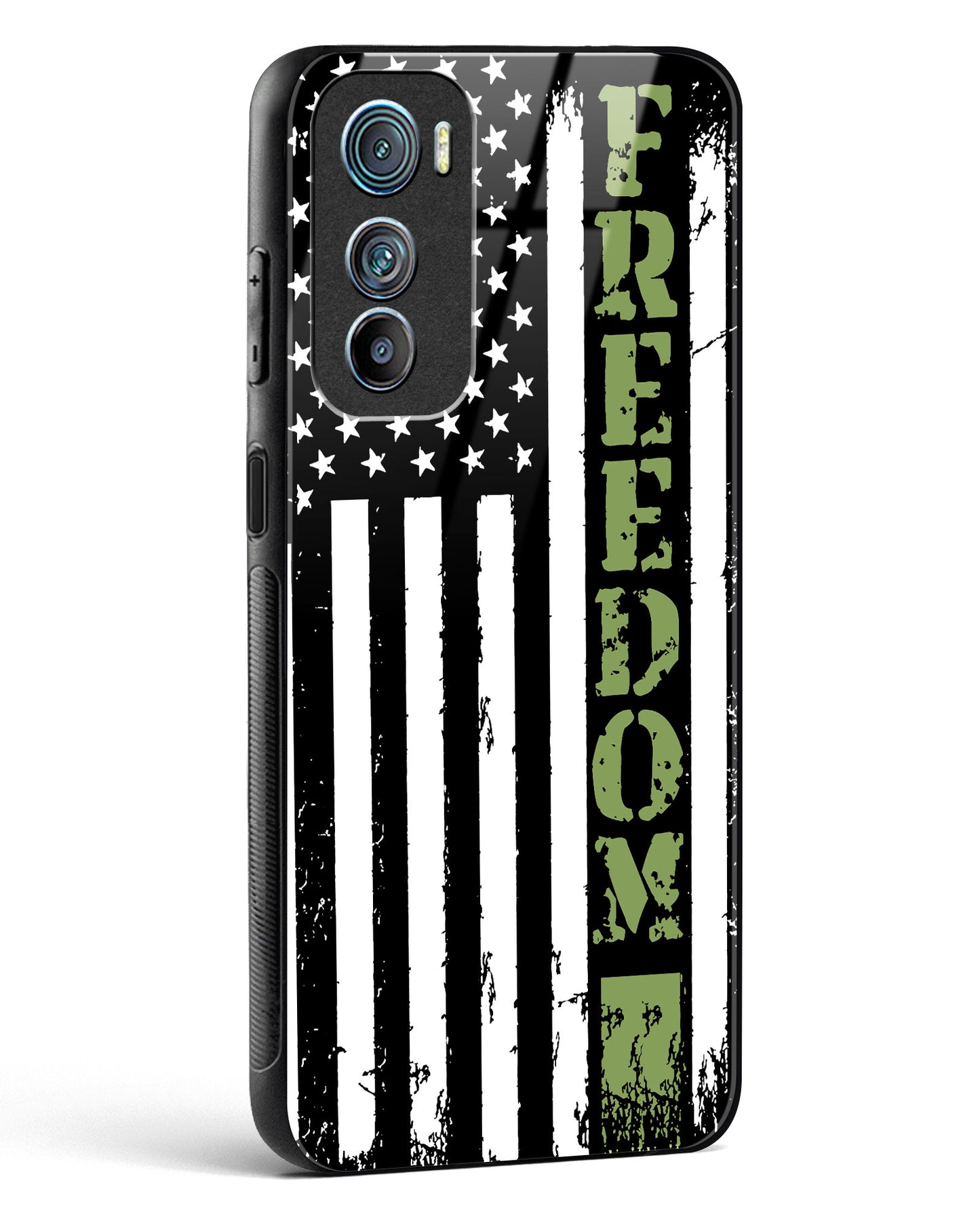 Freedom Flag Glass Phone Case-Motorola Edge 30