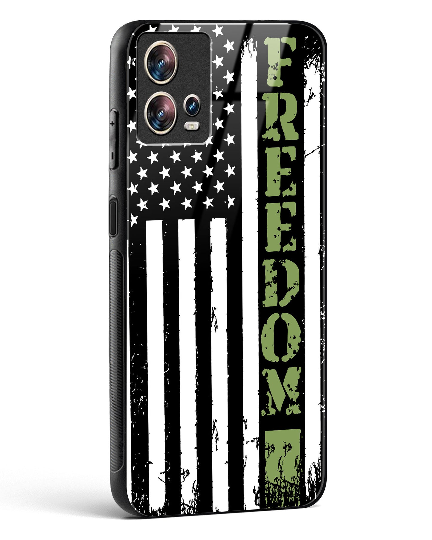 Freedom Flag Glass Phone Case-Motorola Edge 30 Fusion