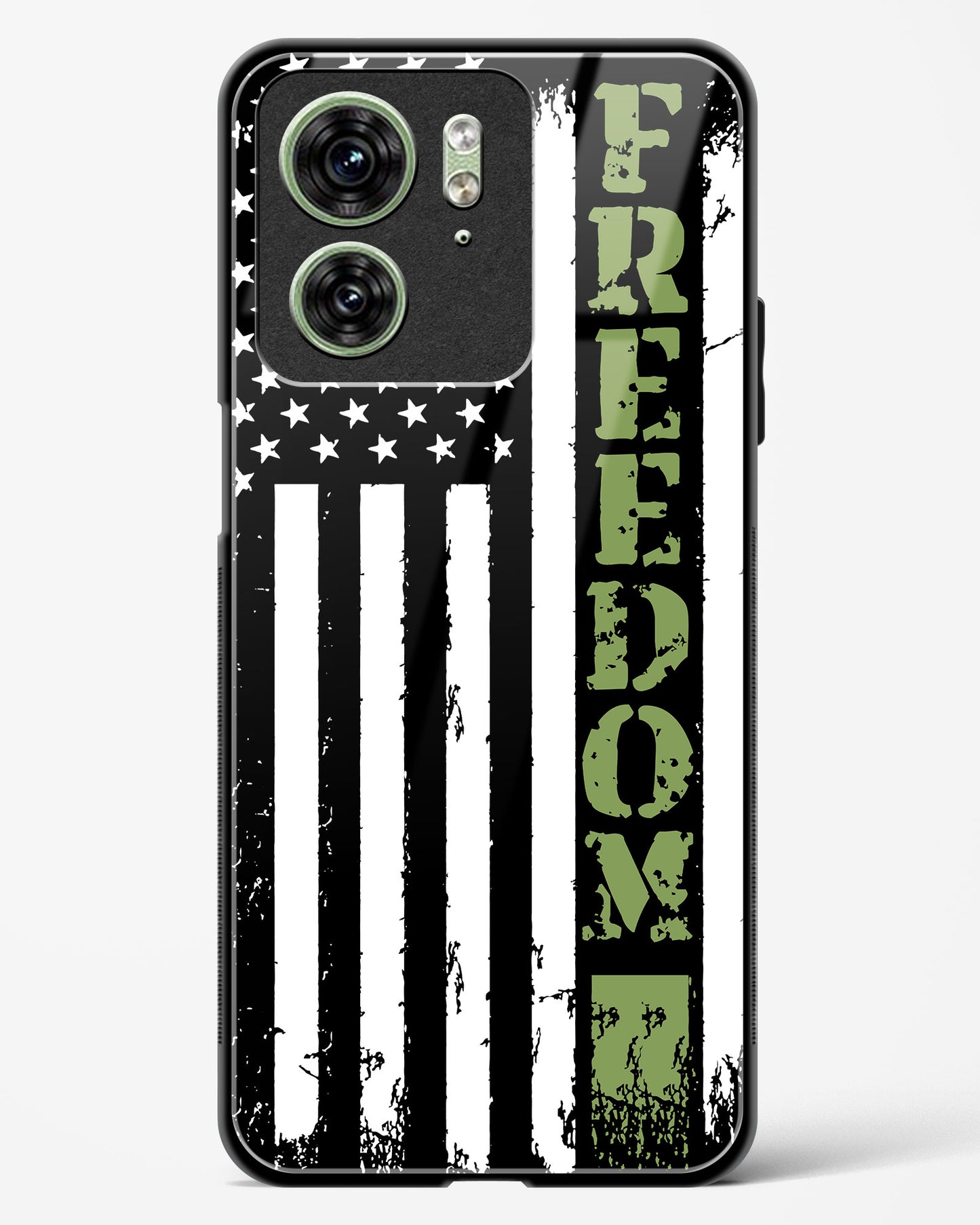 Freedom Flag Glass Phone Case-Motorola Edge 40