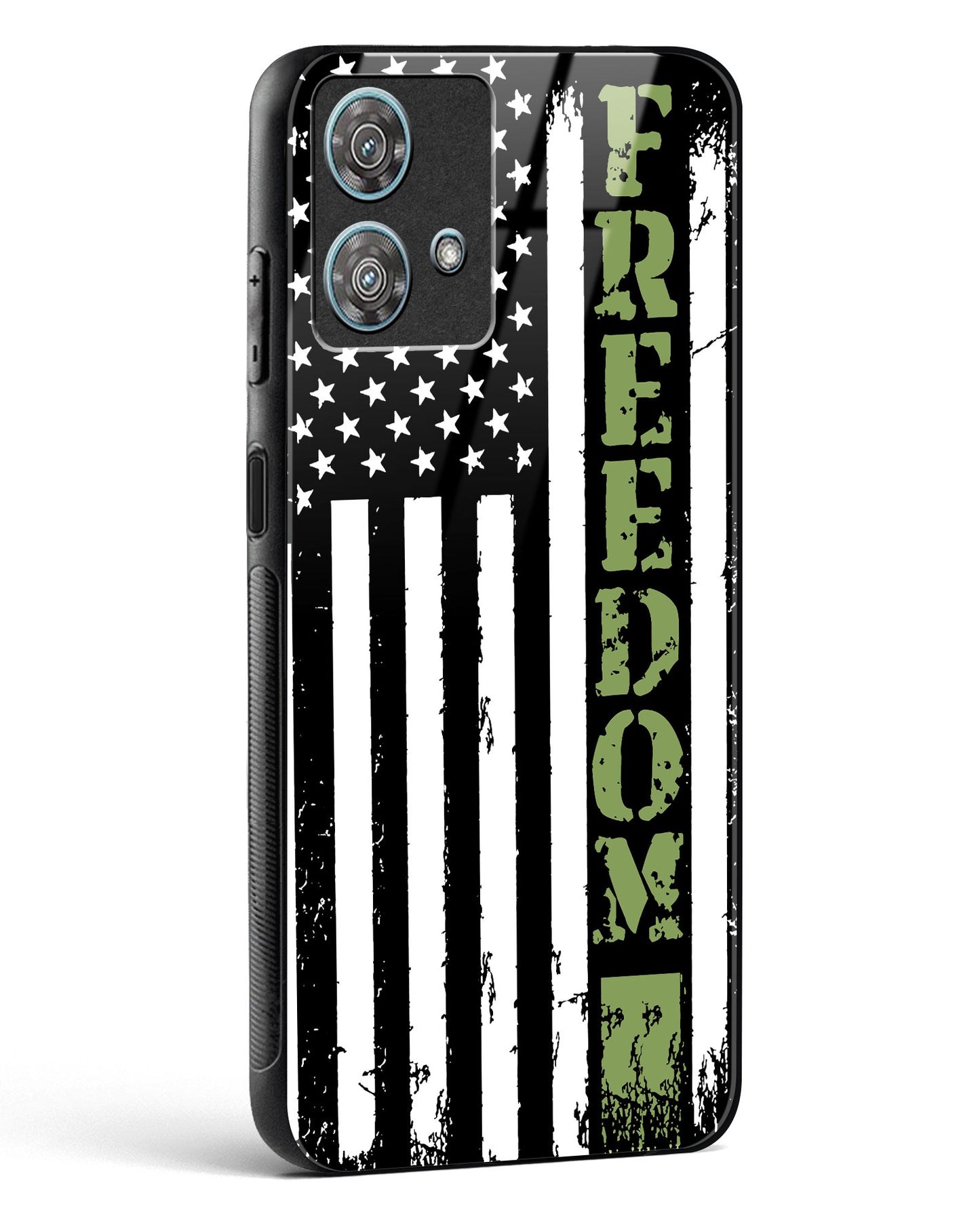 Freedom Flag Glass Phone Case-Motorola Edge 40 Neo