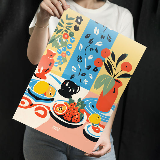 Fresh Palette Still Life Metal-Poster