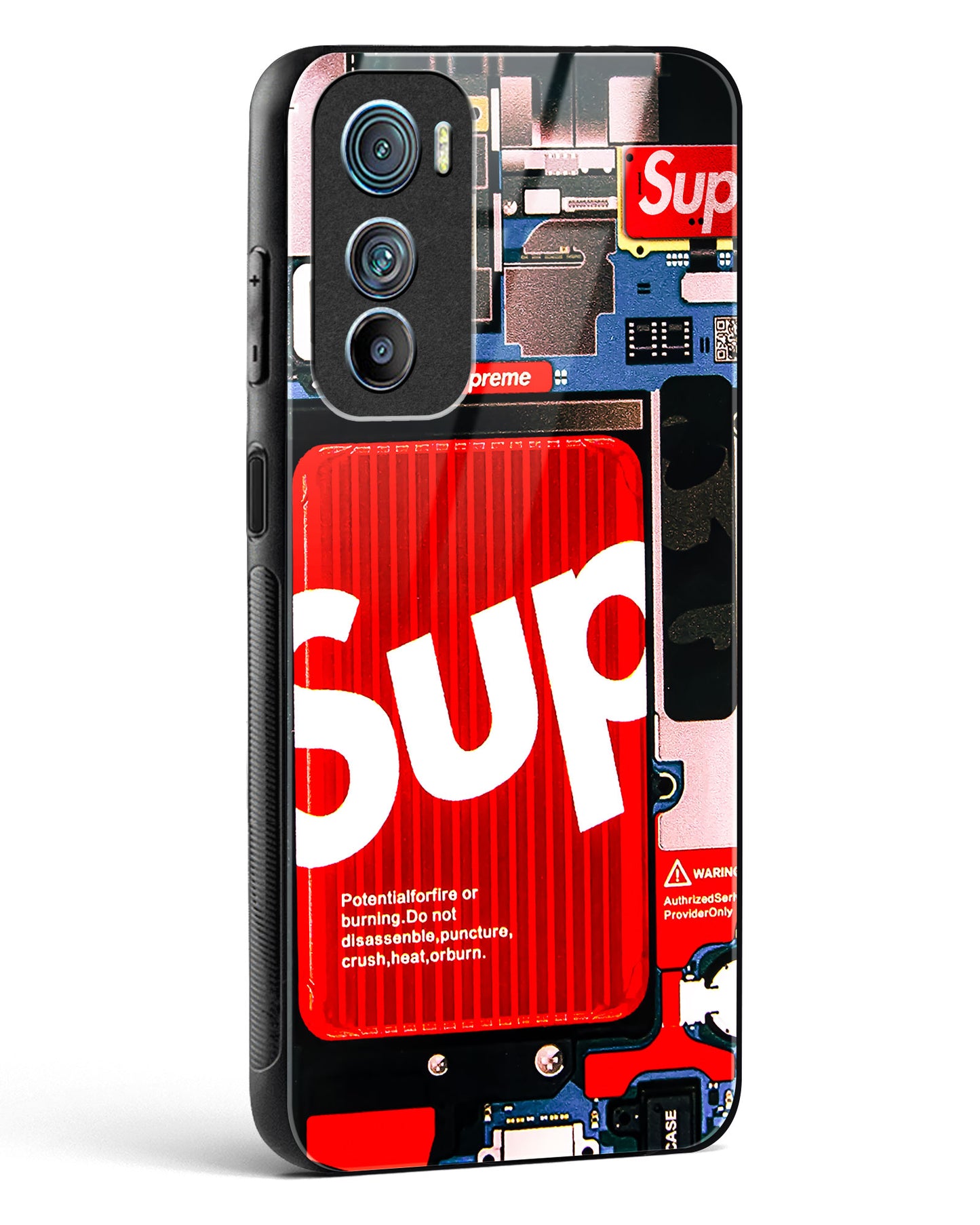 Funky Internal Circuit Glass Phone Case-Motorola Edge 30