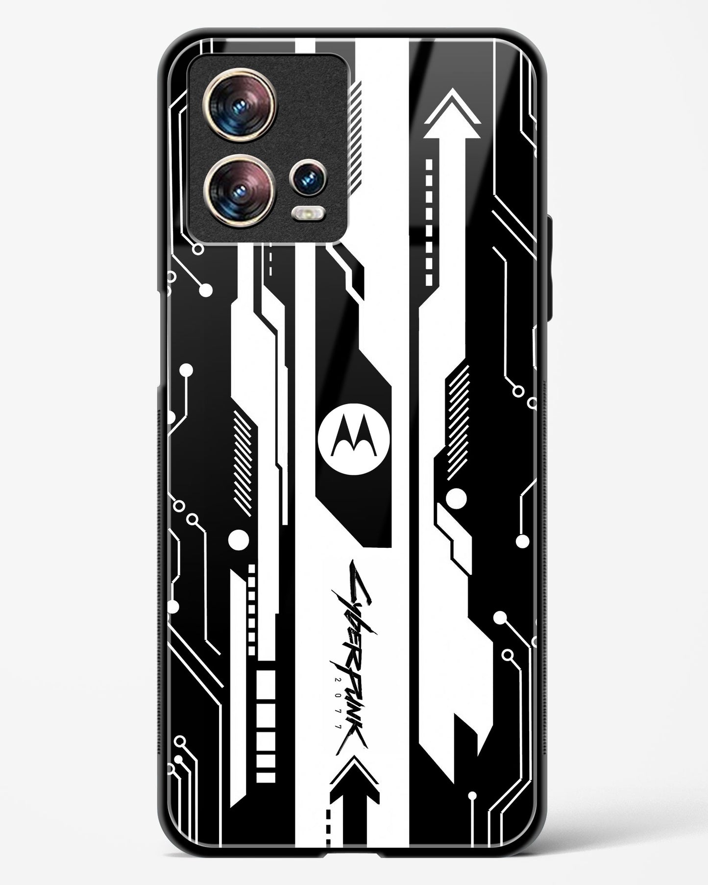 Gaming Abstract Glass Phone Case-Motorola Edge 30 Fusion