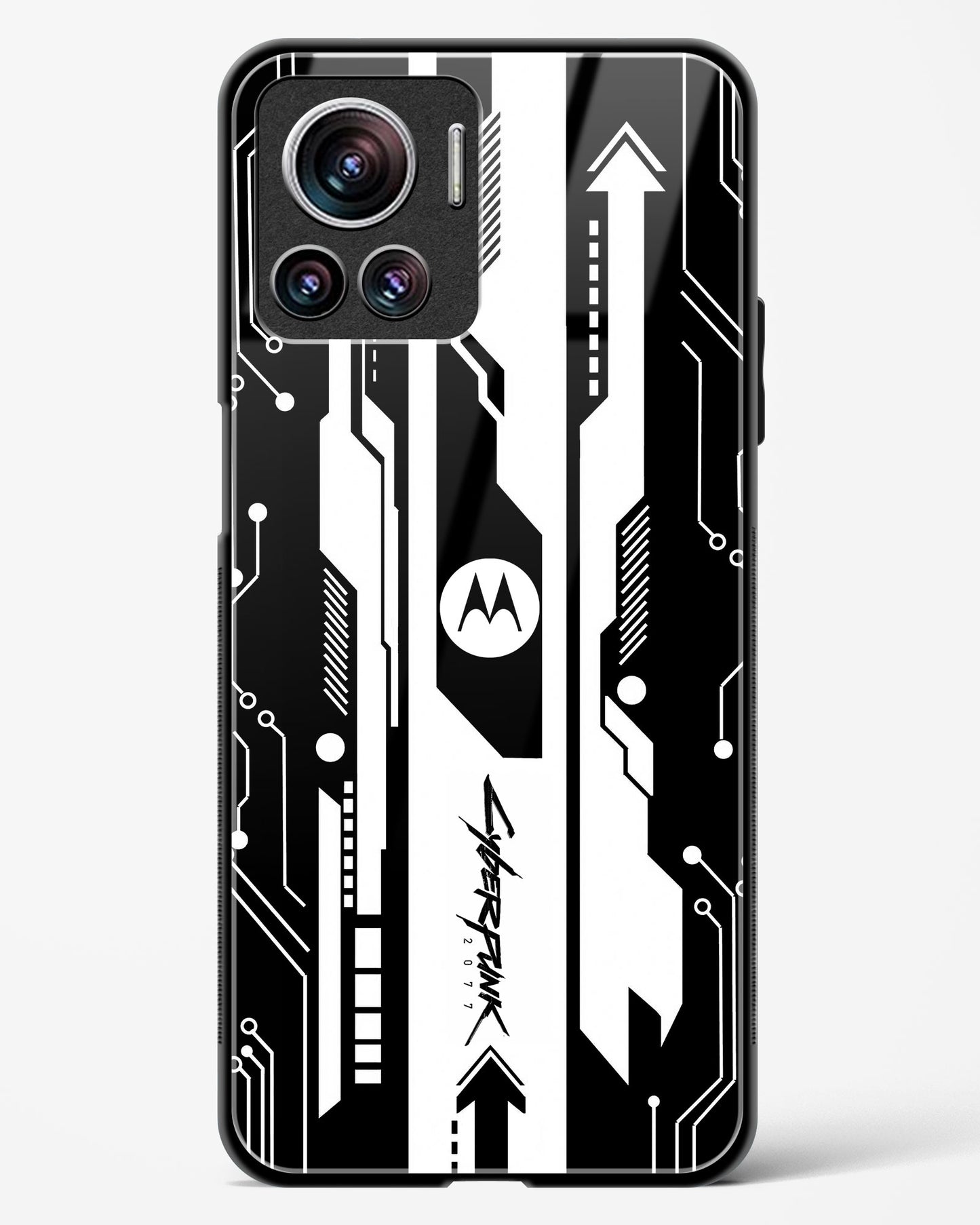 Gaming Abstract Glass Phone Case-Motorola Edge 30 Ultra
