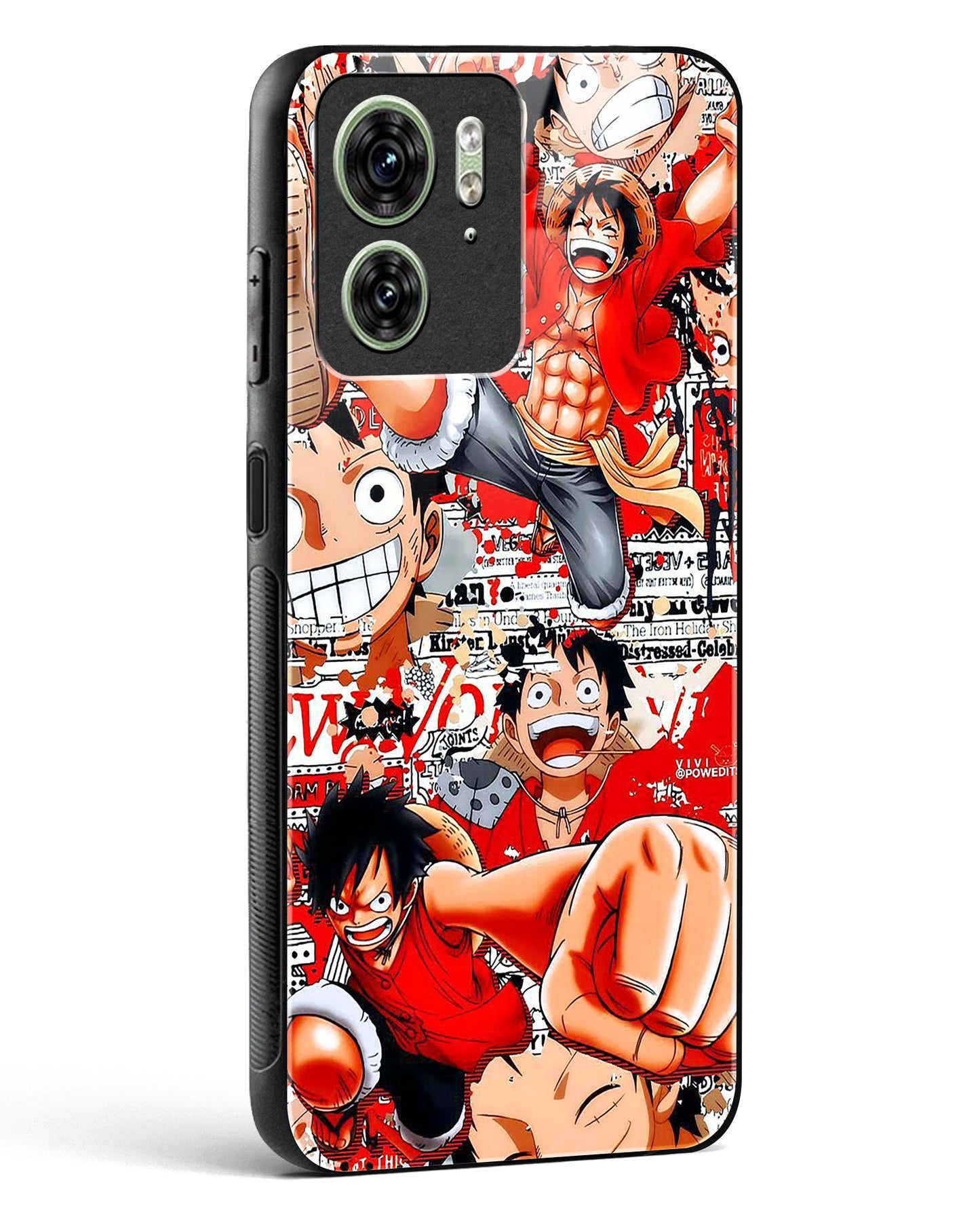 Gear 5 Luffy Collage Glass Phone Case-Motorola Edge 40