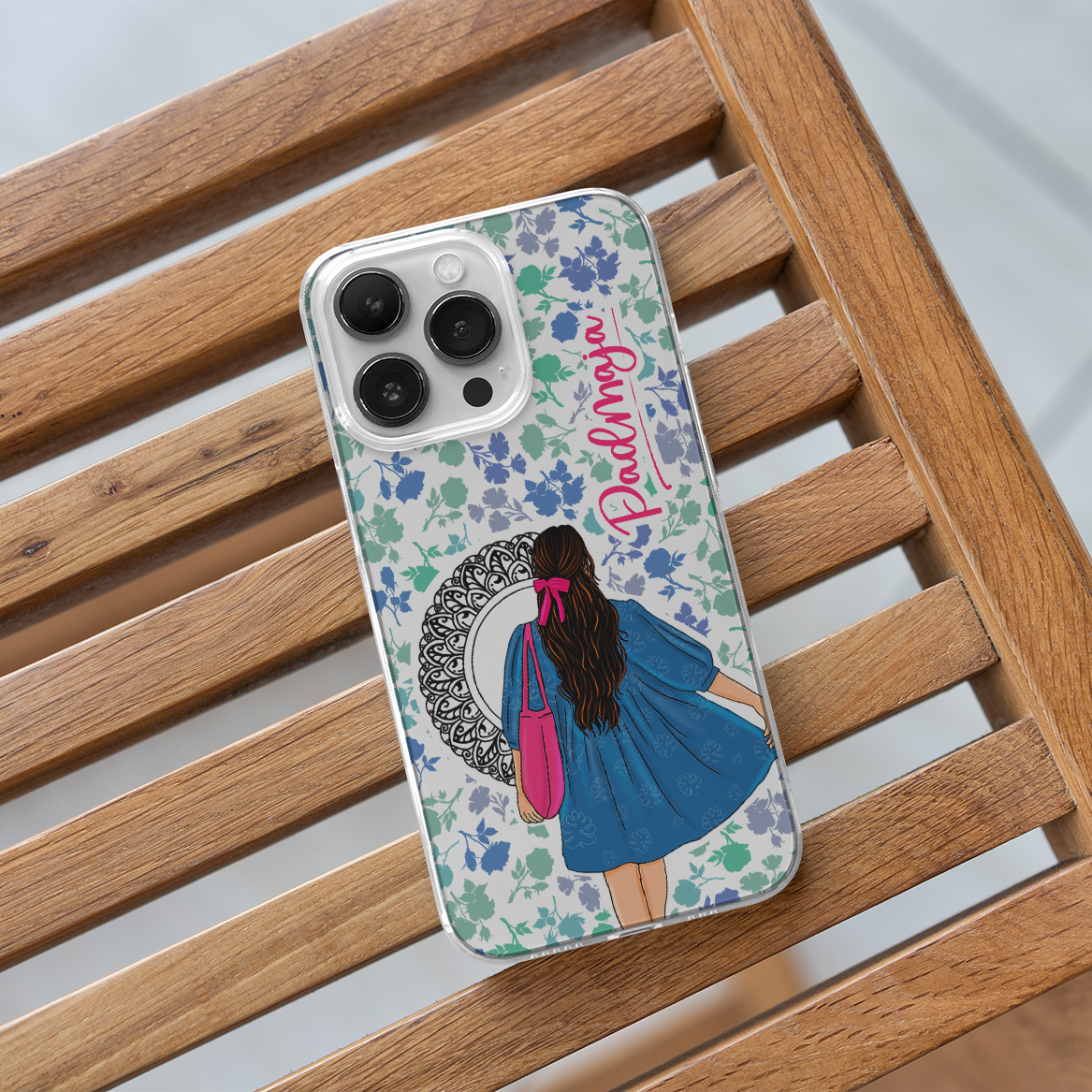 Custom Name, A Pure Joy Girl Clear Silicone Case