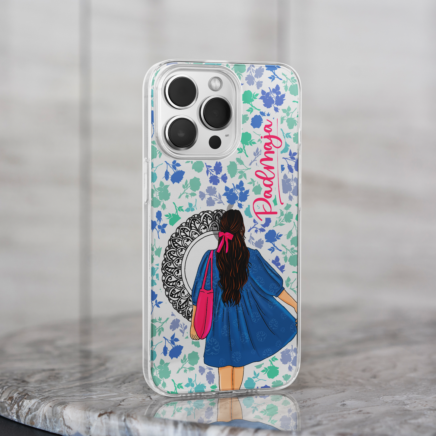 Custom Name, A Pure Joy Girl Clear Silicone Case