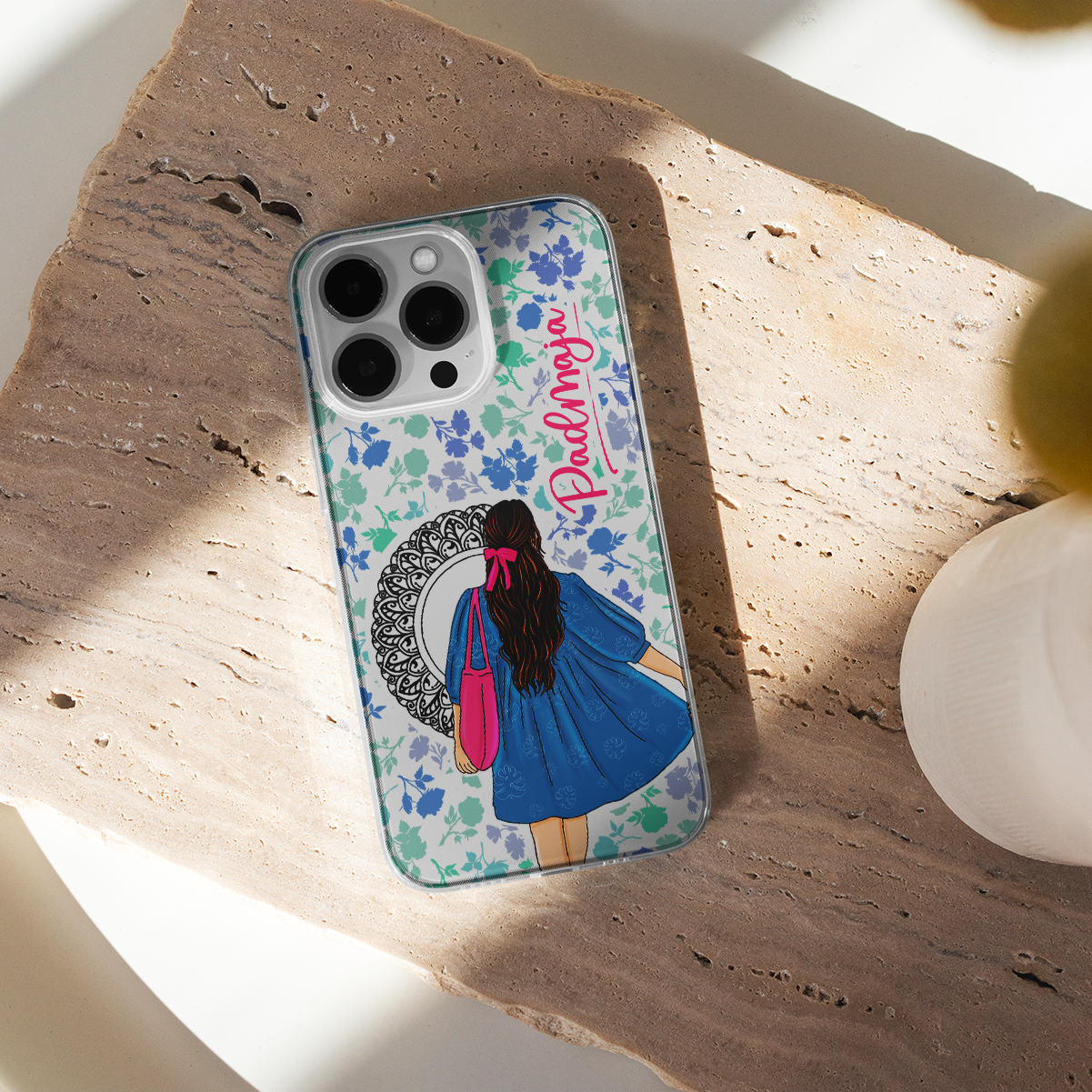 Custom Name, A Pure Joy Girl Clear Silicone Case
