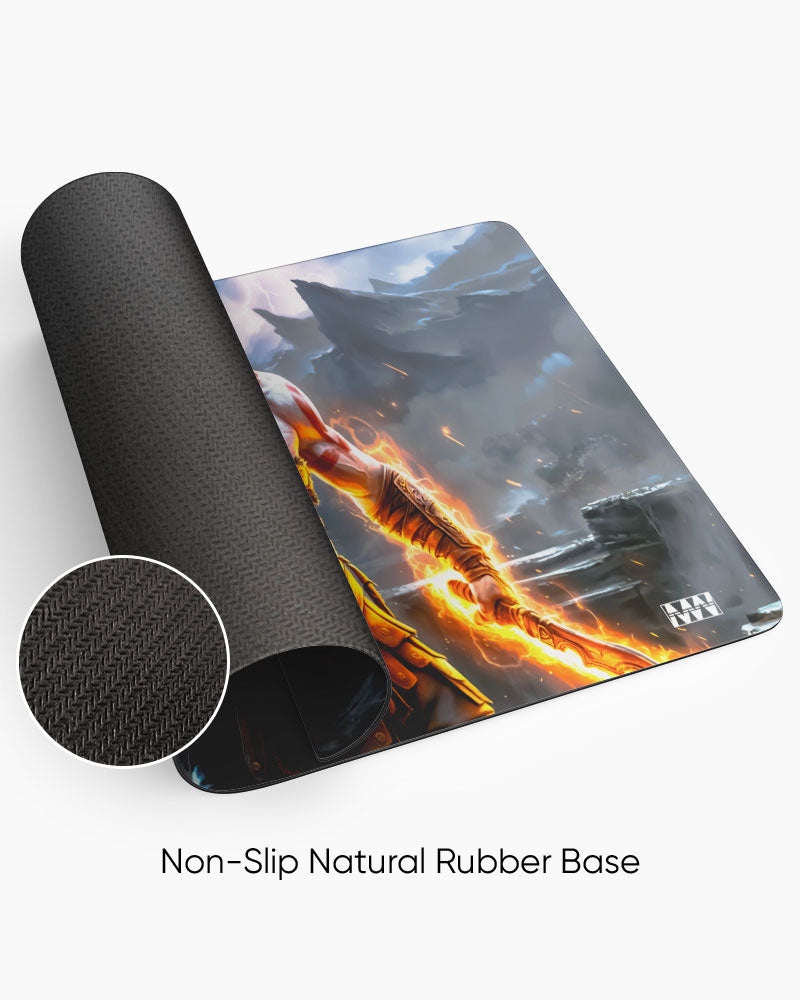 God of War Flames of Olympus Deskmat