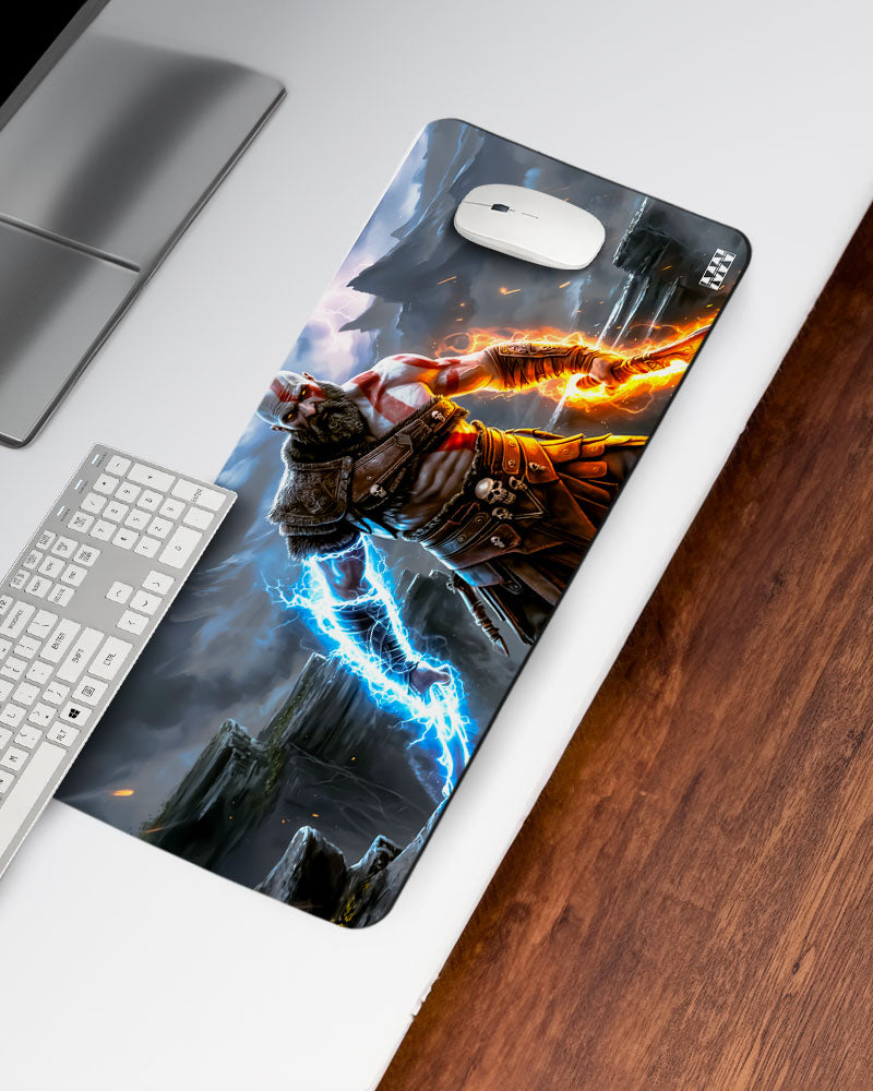 God of War Flames of Olympus Deskmat