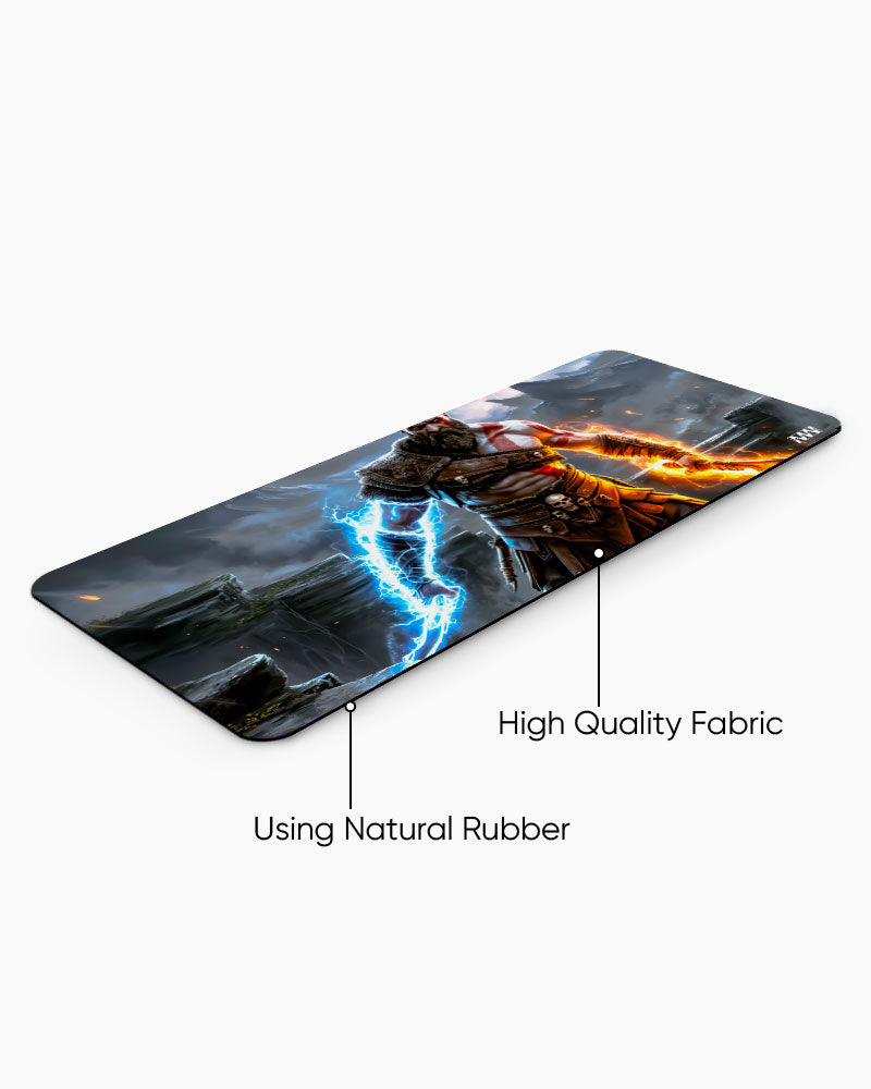 God of War Flames of Olympus Deskmat