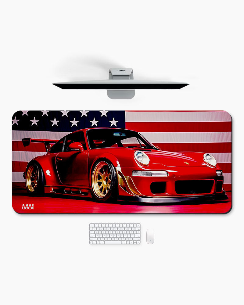 Gold Rush Racer Desk Mat
