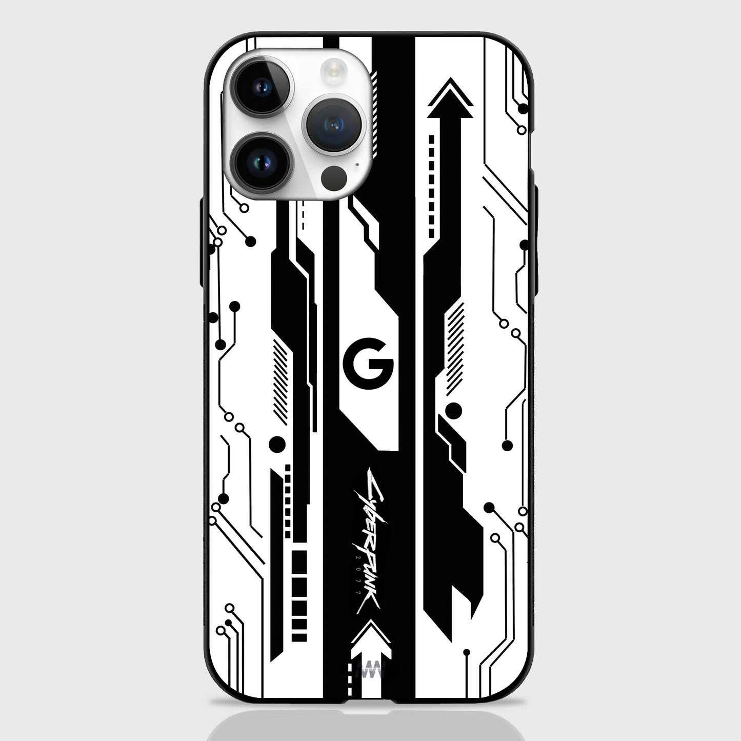 Gaming Abstract Theme GLASS CASES (Yellow, Black, Red & White)