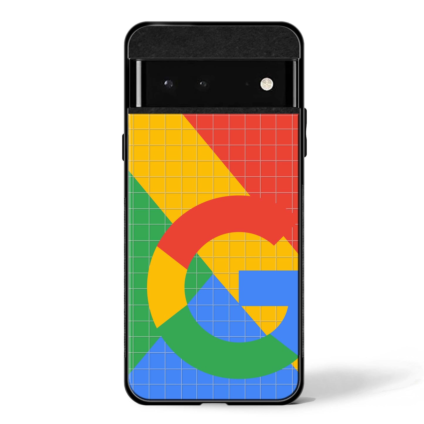 Vibrant Grid Pattern-Google Pixel Glass Phone Cases