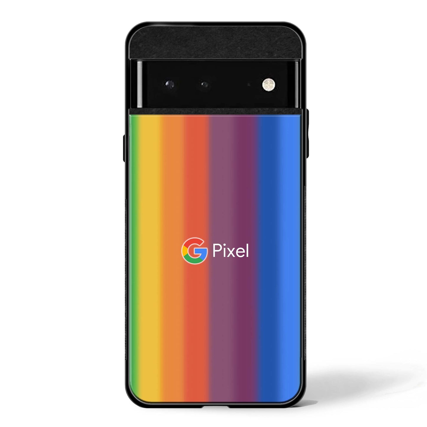 Radiant Rainbow Stripes Google Pixel Glass Phone Case