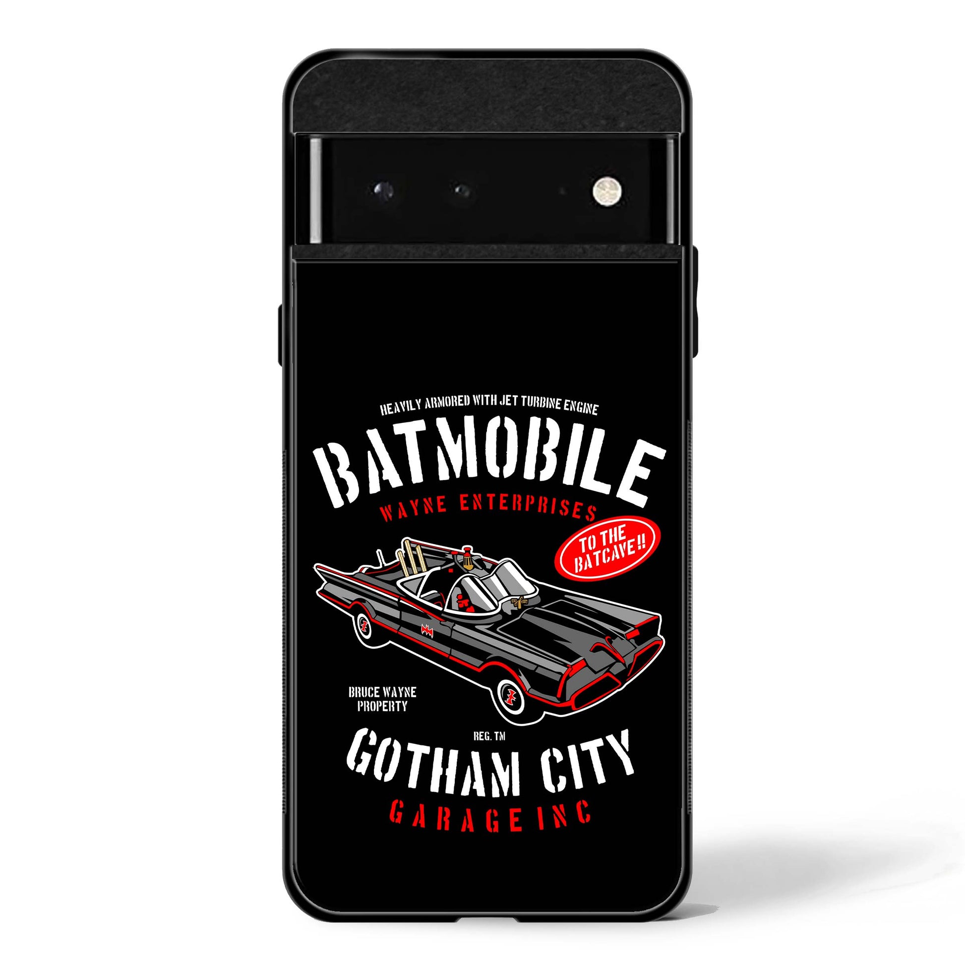 Gotham Batmobile Edition Google Pixel Glass Phone Case