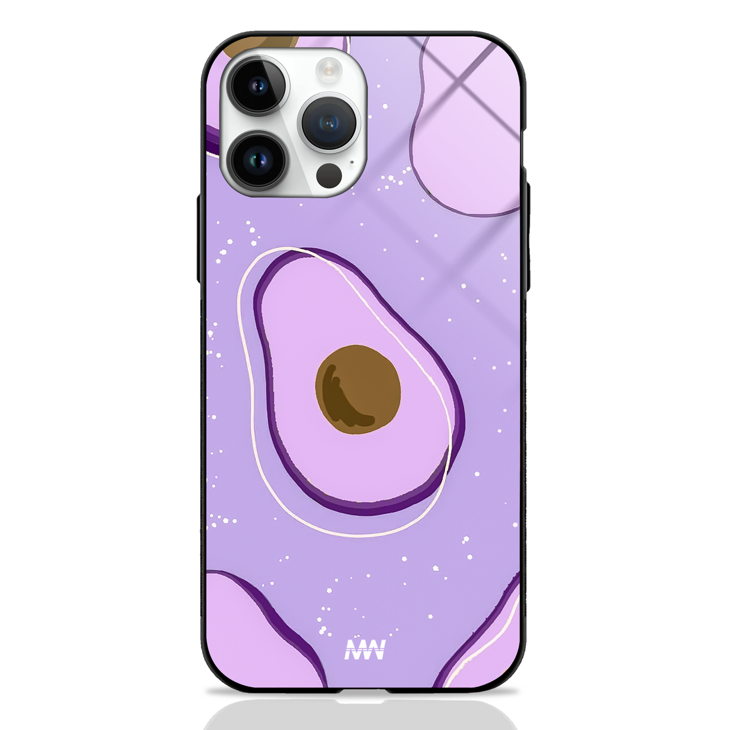 Guac and Roll Purple Premium Glass Case - - MW Stuffs -