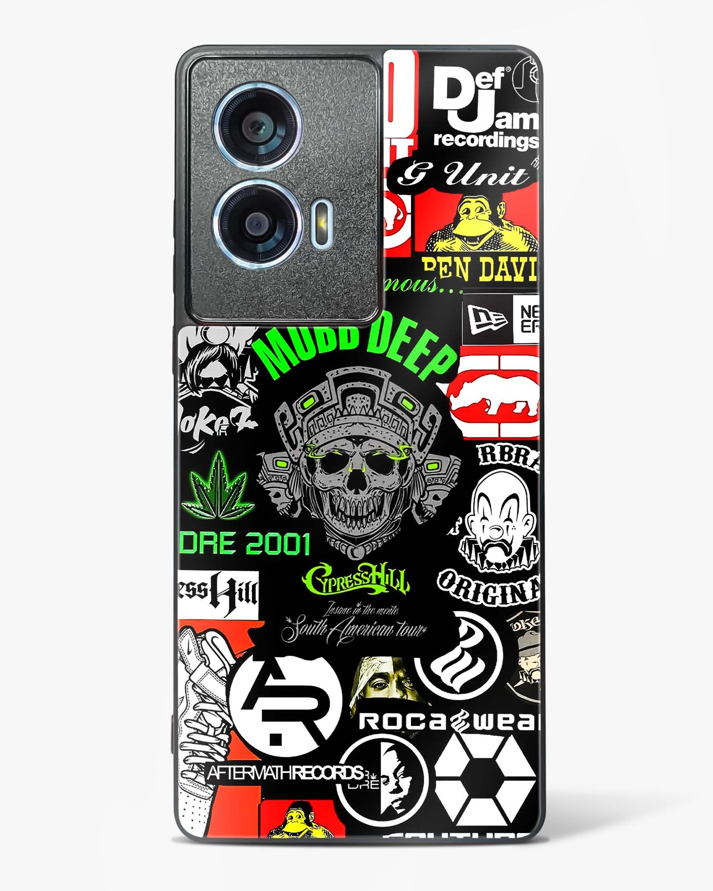 Hip Hop Culture Glass Phone Case-Motorola Edge 50 Fusion
