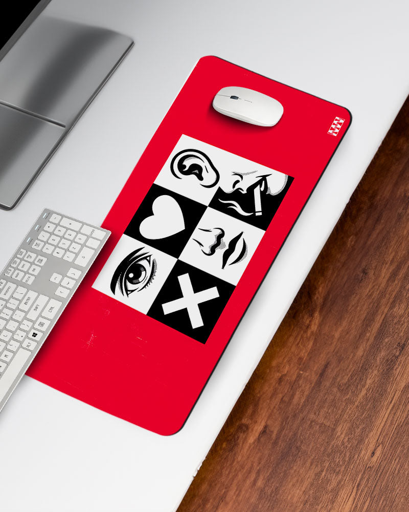 Icons of Impulse See Feel Hear Burn Deskmat