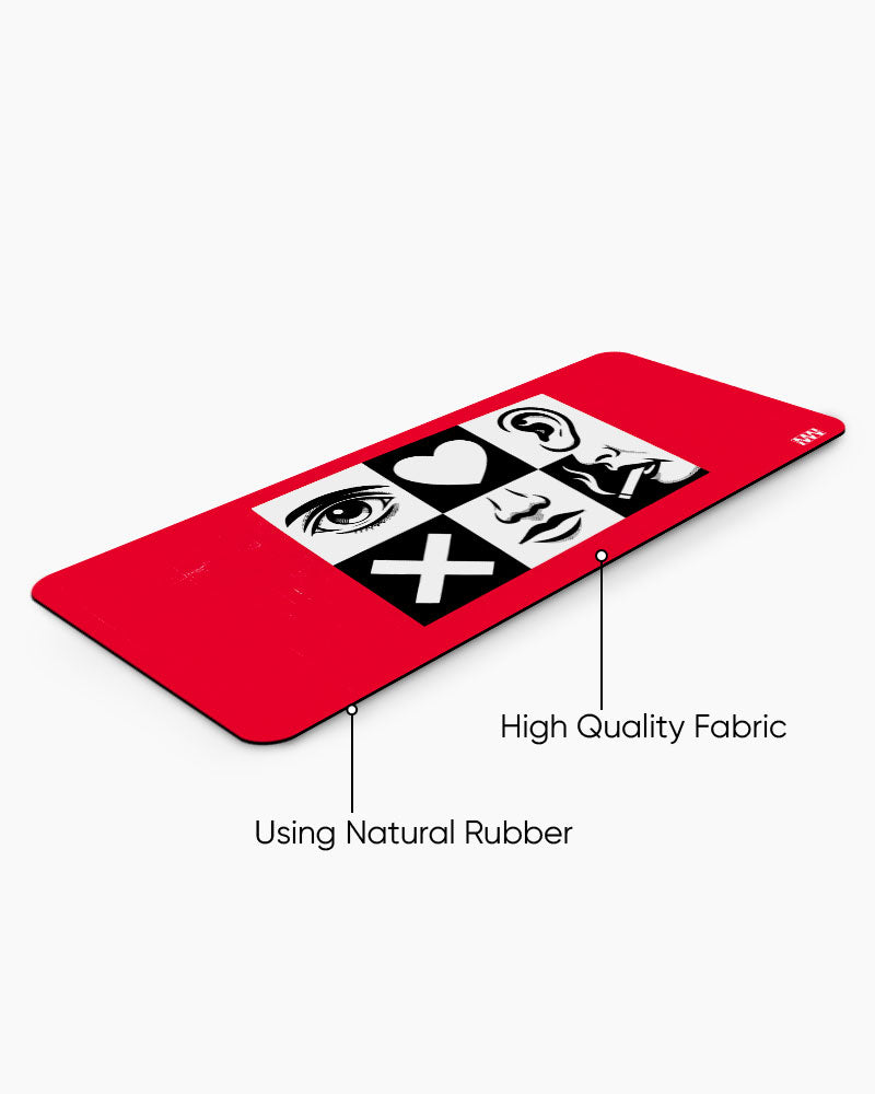 Icons of Impulse See Feel Hear Burn Deskmat