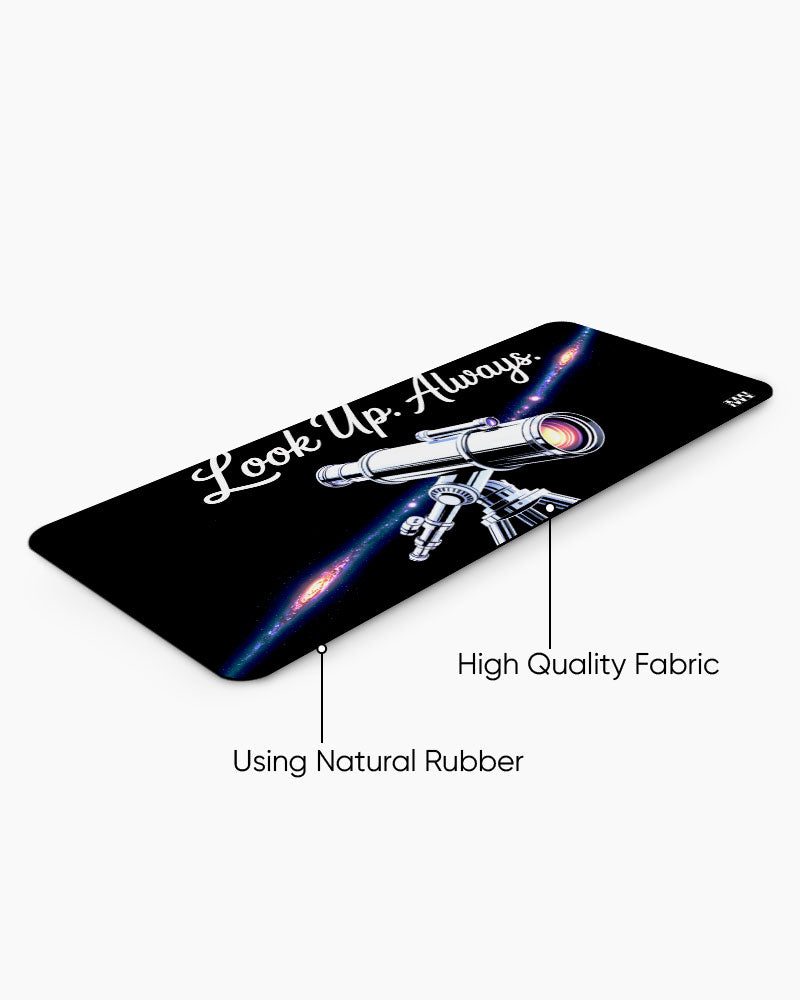 Infinity Above Cosmic Reflection Desk Mat