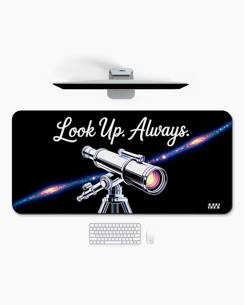 Infinity Above Cosmic Reflection Desk Mat