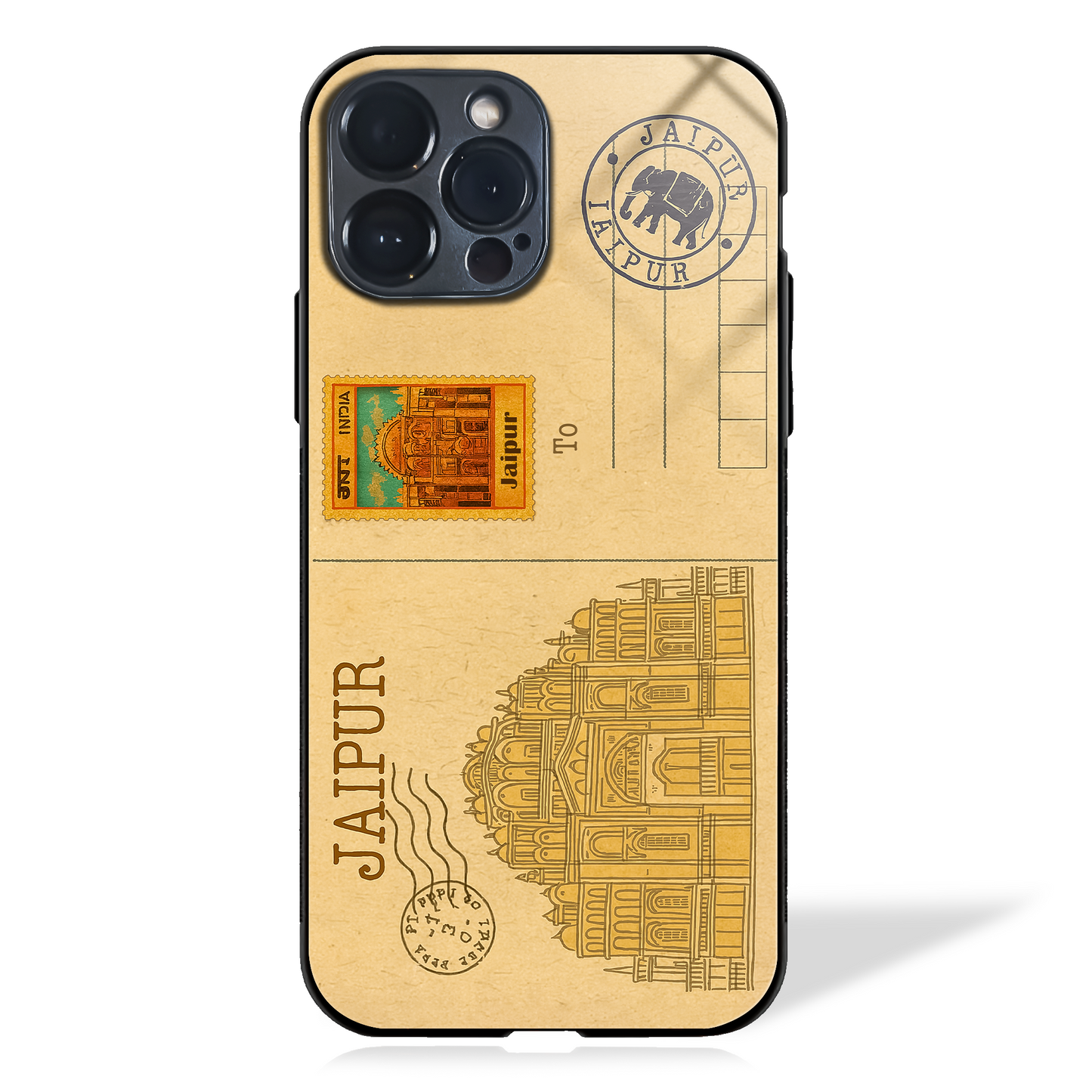 Indian Cities Postcard Glass Case (10 cities)