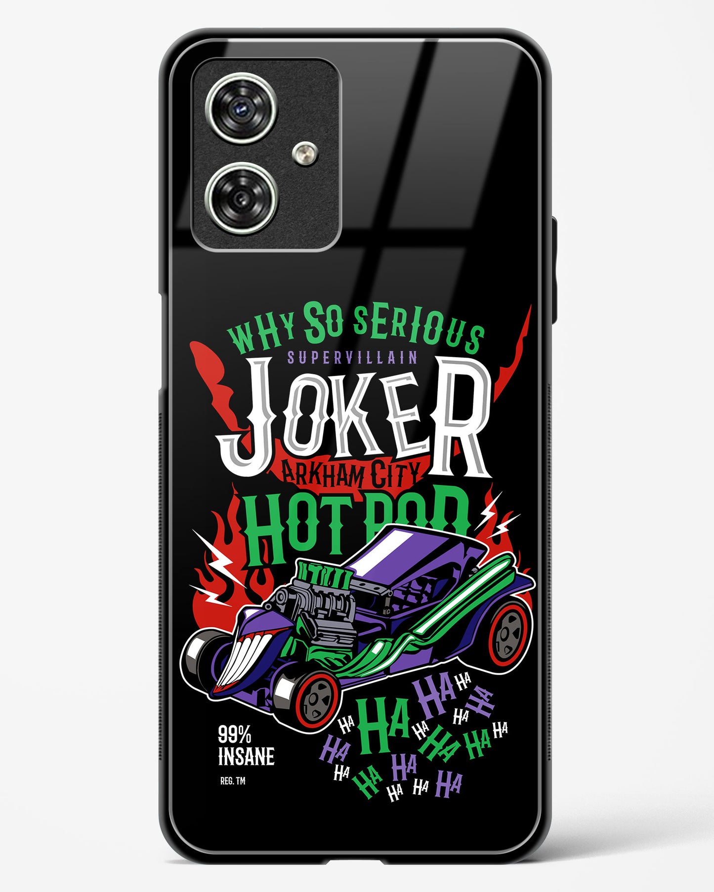 Joker’s Chaos Jet Turbine Glass Phone Case-Moto G54 5G