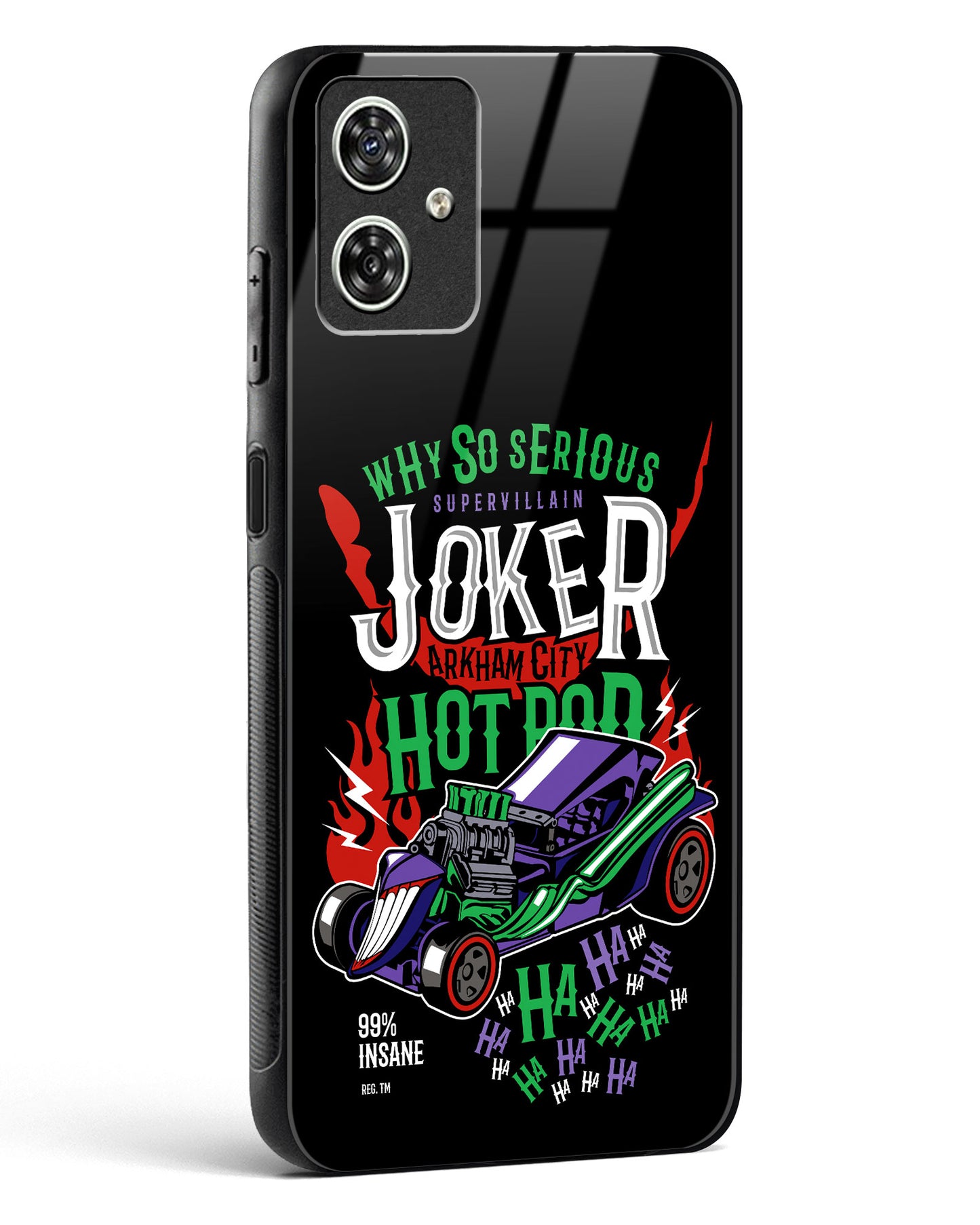 Joker’s Chaos Jet Turbine Glass Phone Case-Moto G54 5G