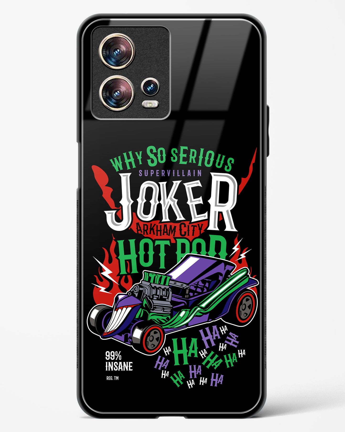 Joker’s Chaos Jet Turbine Glass Phone Case-Motorola Edge 30