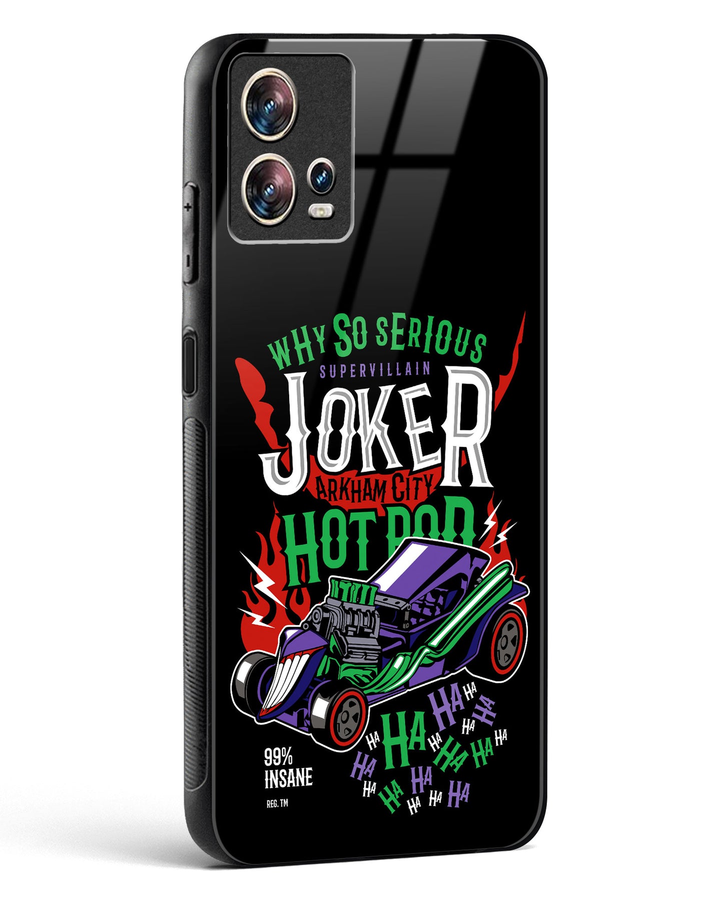 Joker’s Chaos Jet Turbine Glass Phone Case-Motorola Edge 30