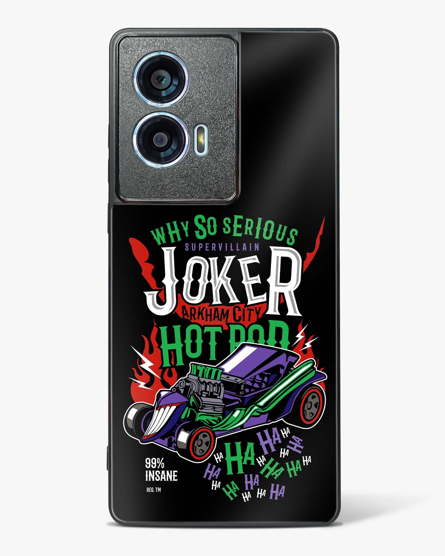 Joker’s Chaos Jet Turbine Glass Phone Case-Motorola Edge 50 Fusion