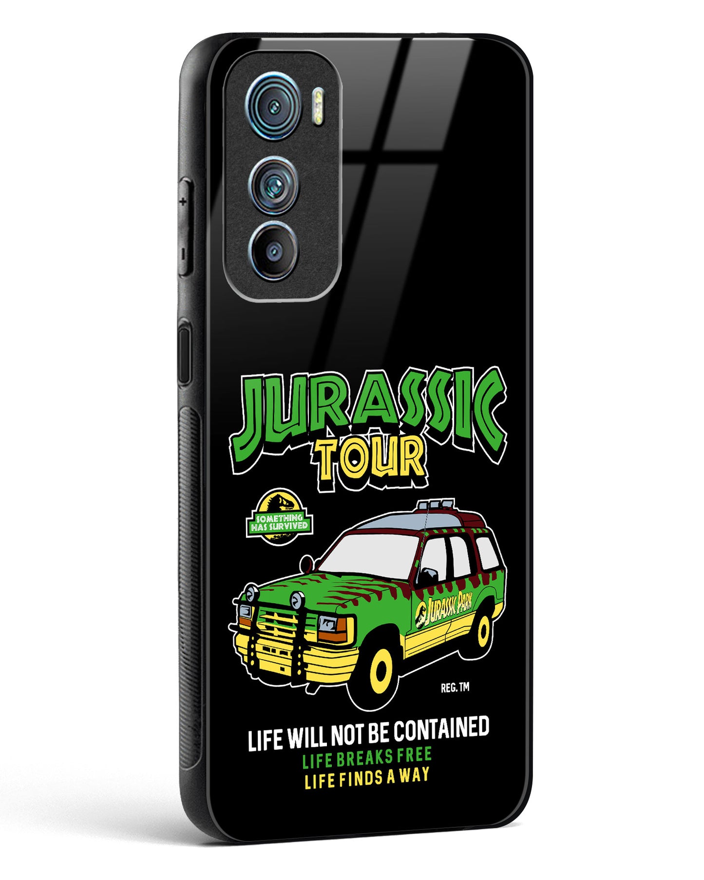 Jurassic Land Cruiser Glass Phone Case-Motorola Edge 30