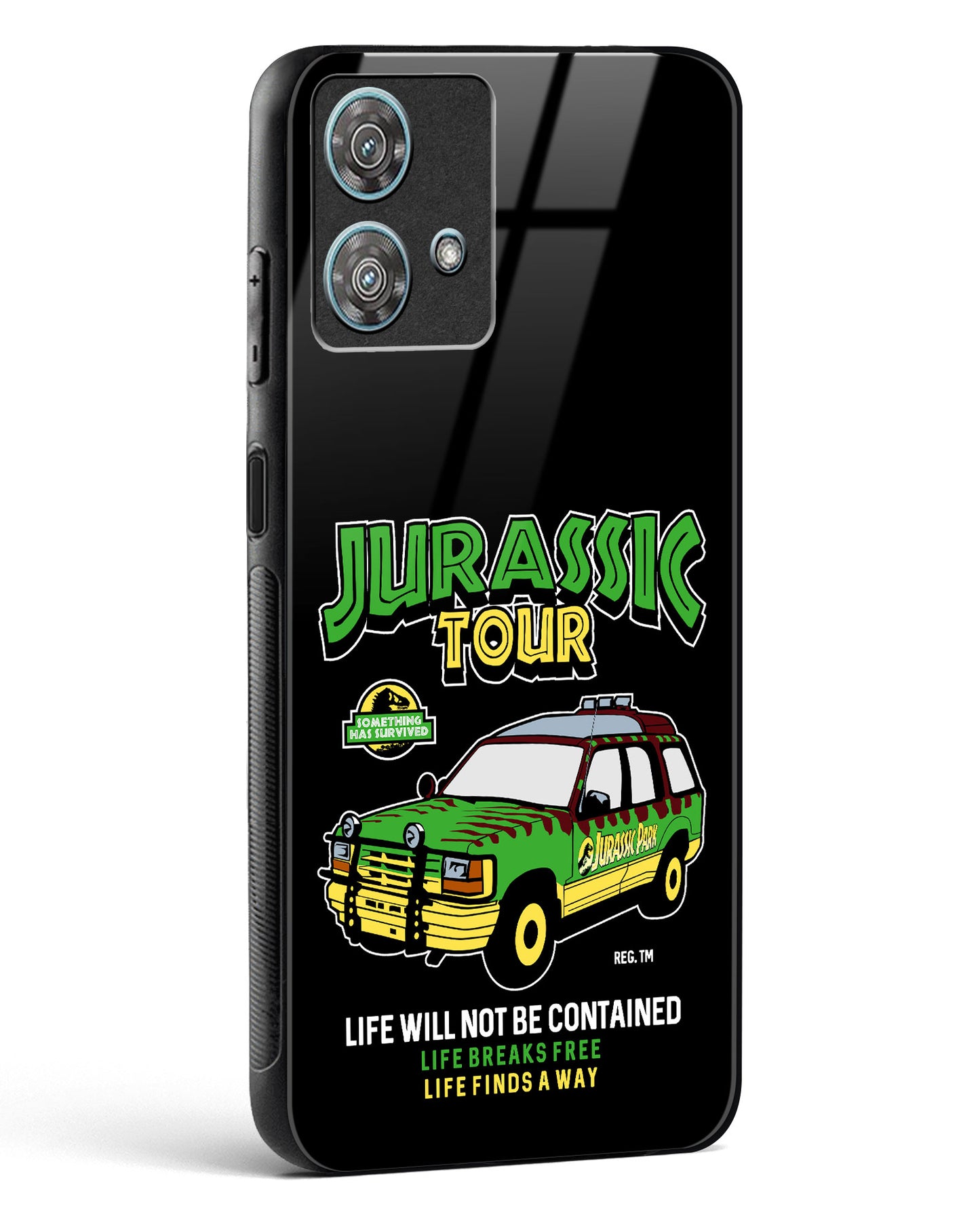 Jurassic Land Cruiser Glass Phone Case-Motorola Edge 40 Neo