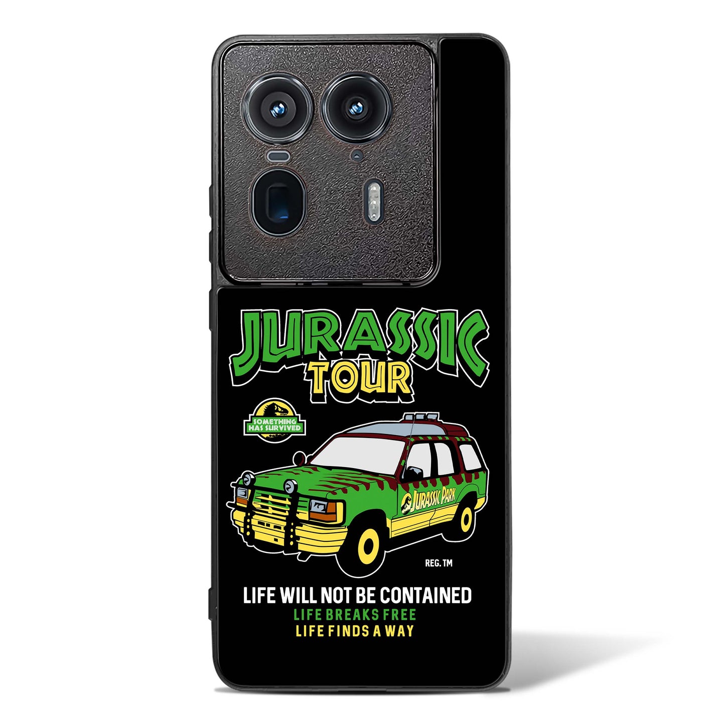 Jurassic Land Cruiser Glass Phone Case-Motorola Edge 50 Ultra