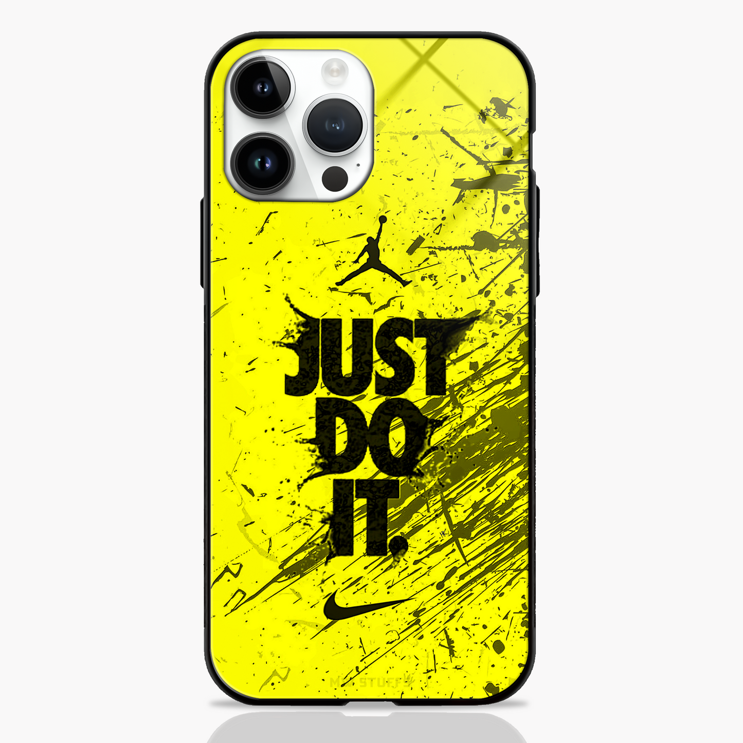 Just Do It Yellow Dirt Glass Case - - MW Stuffs -