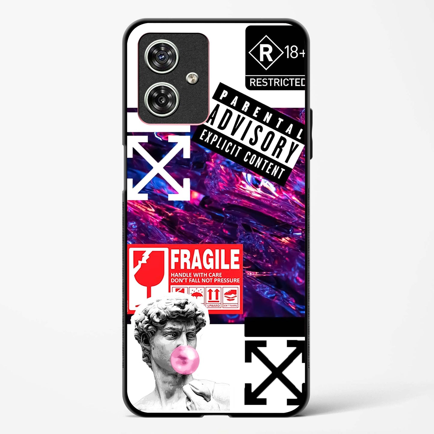 Juxtaposition Modern Art Glass Phone Case-Moto G64 5G
