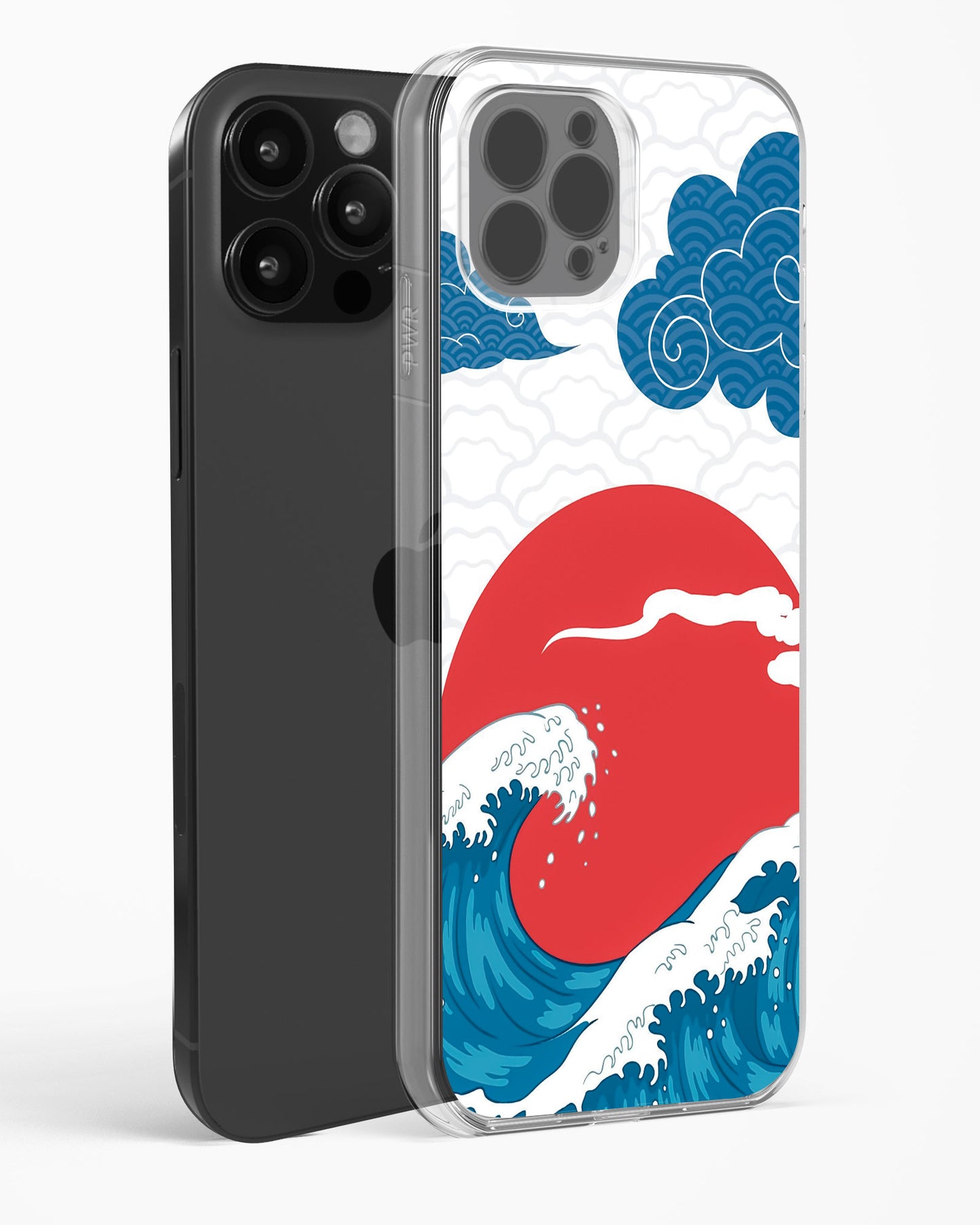 Kanagawa Wave Art Clear Silicone Case