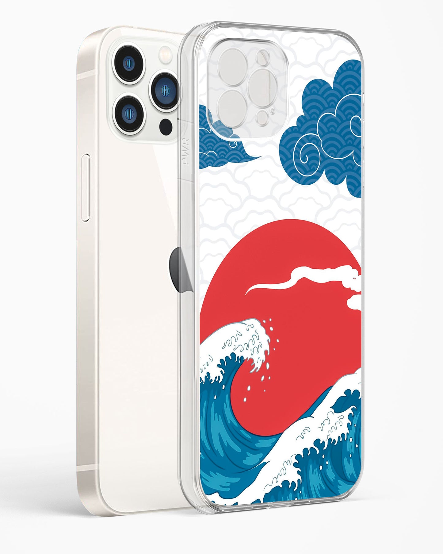Kanagawa Wave Art Clear Silicone Case