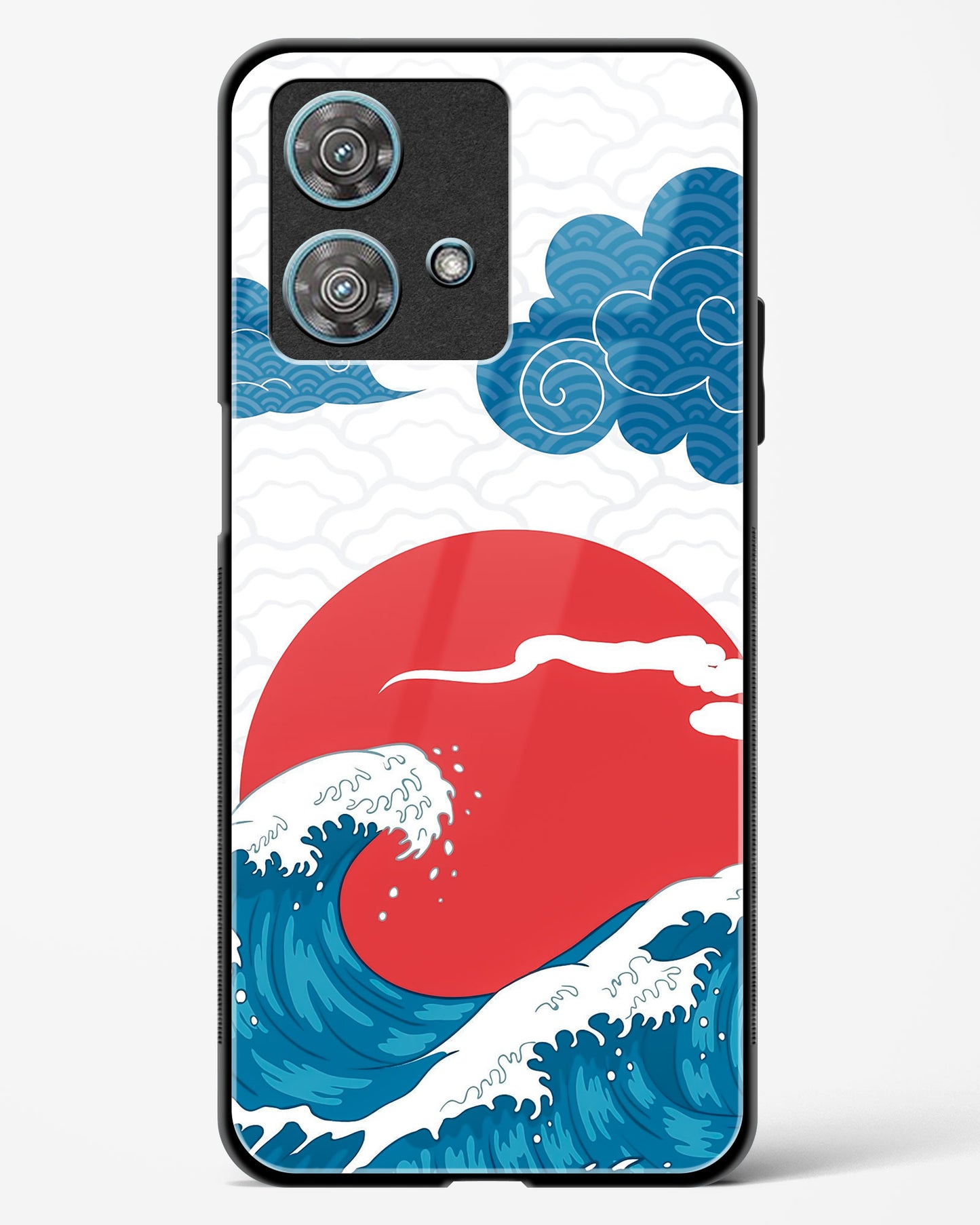 Kanagawa Wave Art Glass Phone Case-Motorola Edge 40 Neo