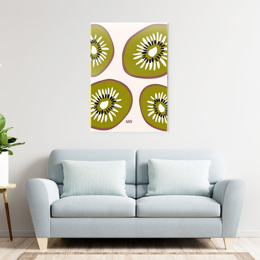 Kiwi Aesthetic Metal-Poster