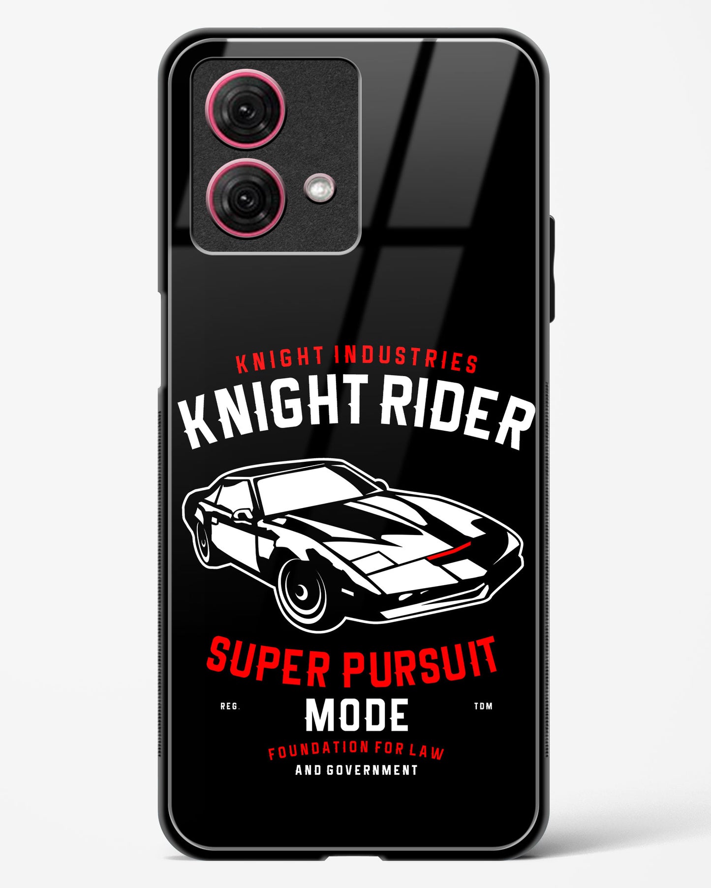 Knight Rider Pursuit Mode Glass Phone Case-Moto G84 5G
