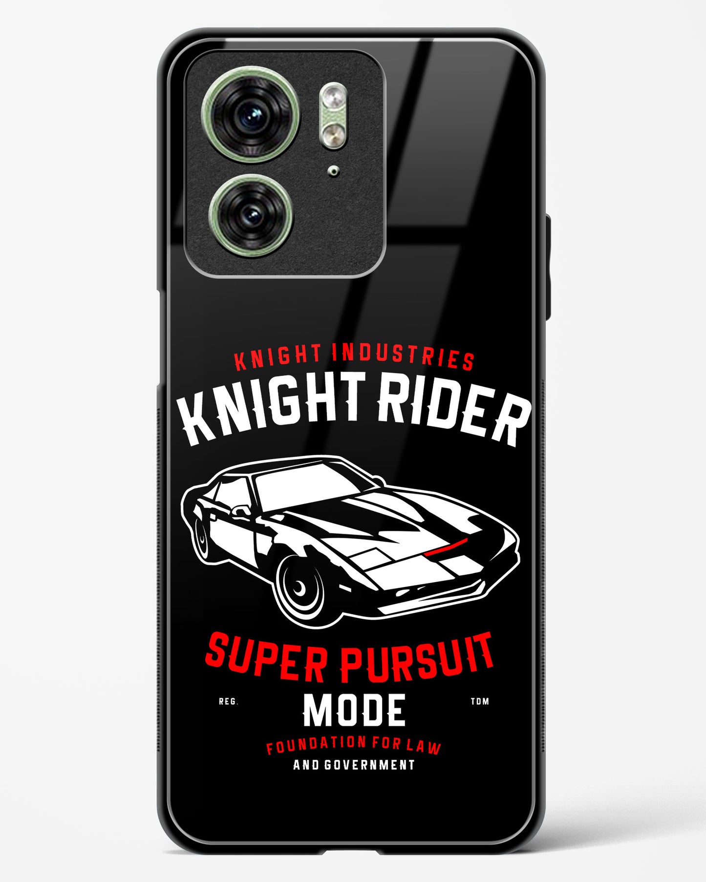 Knight Rider Pursuit Mode Glass Phone Case-Motorola Edge 40