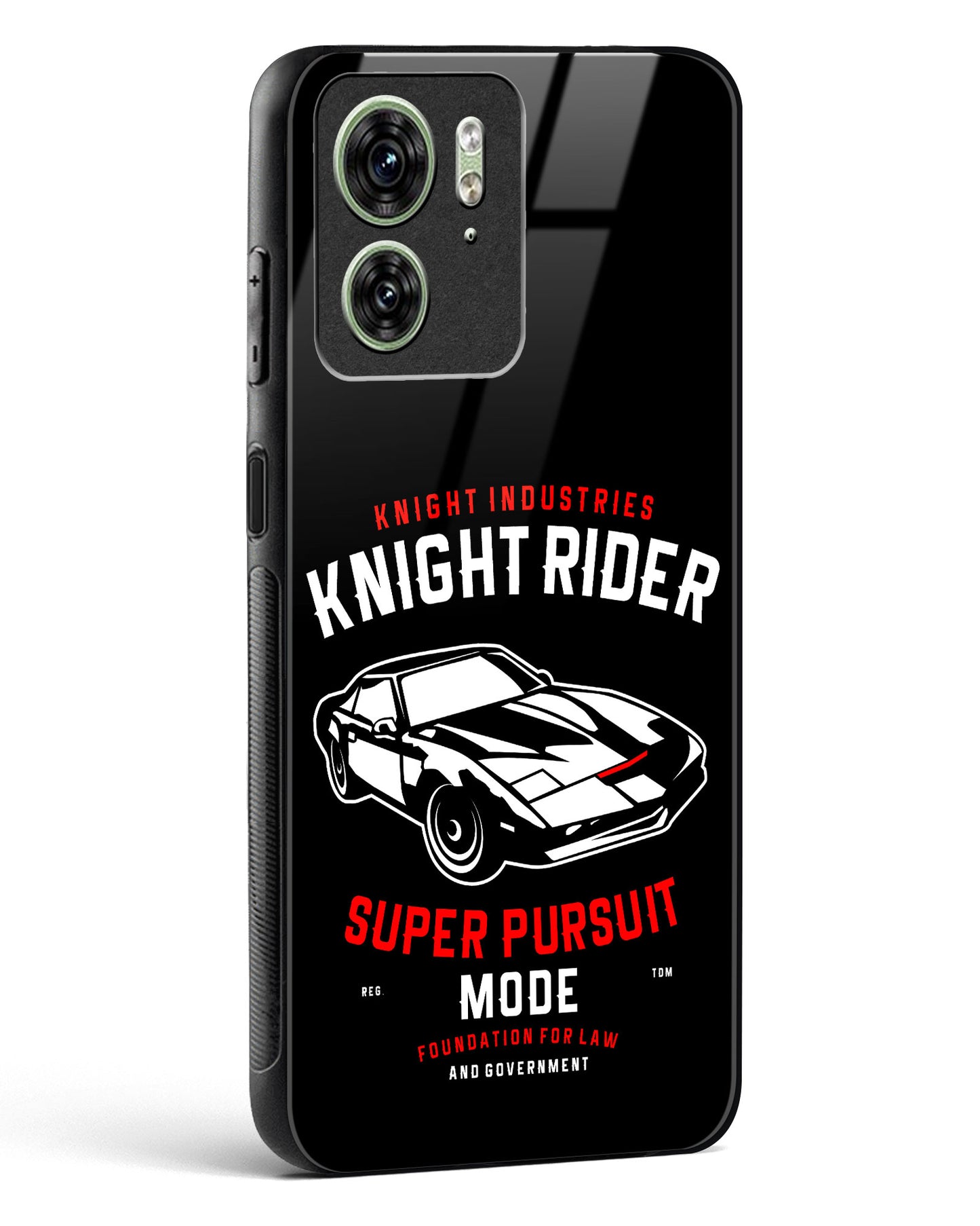 Knight Rider Pursuit Mode Glass Phone Case-Motorola Edge 40