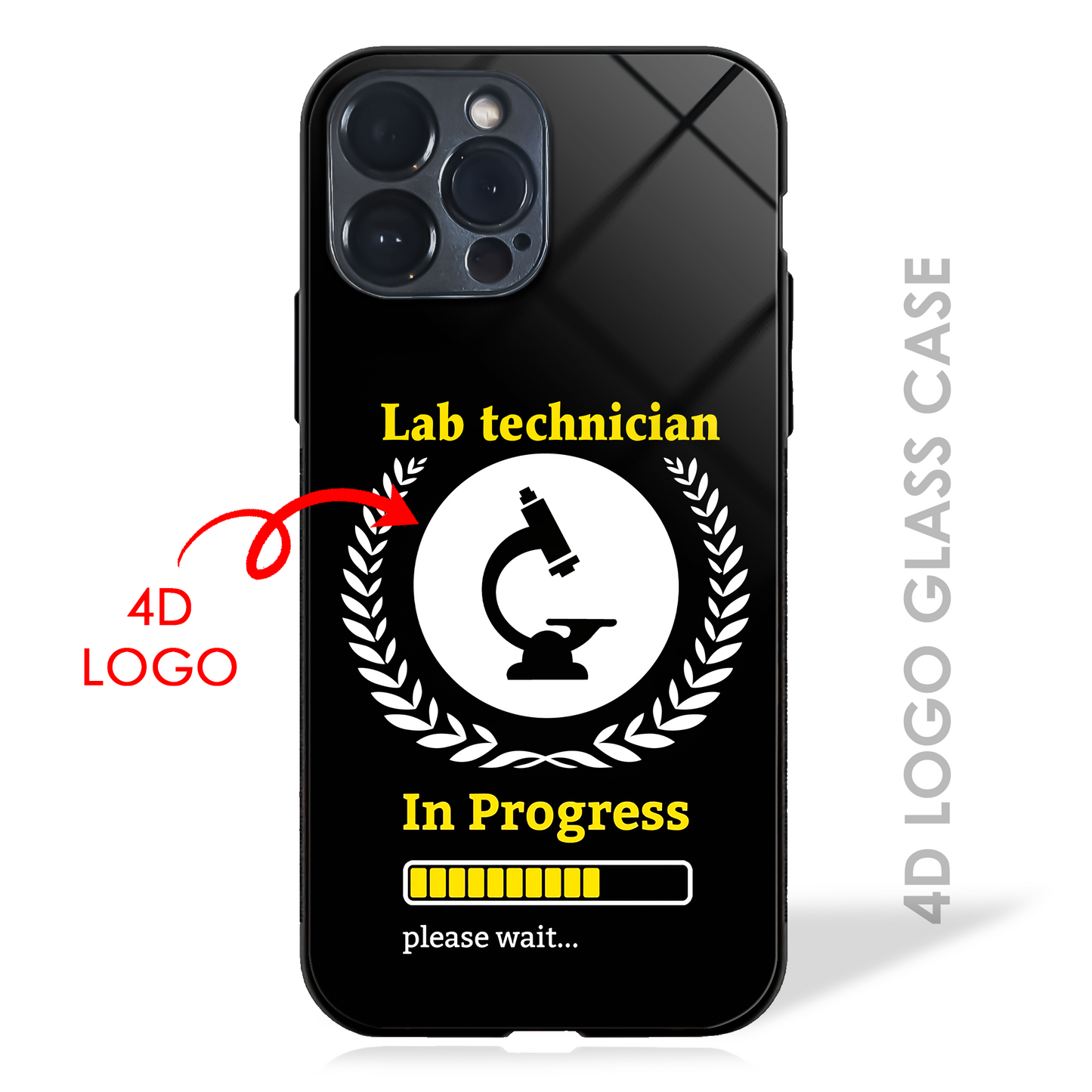 Your Dream Profession in Progress - 4D Logo Glass Case (20+ Professions)