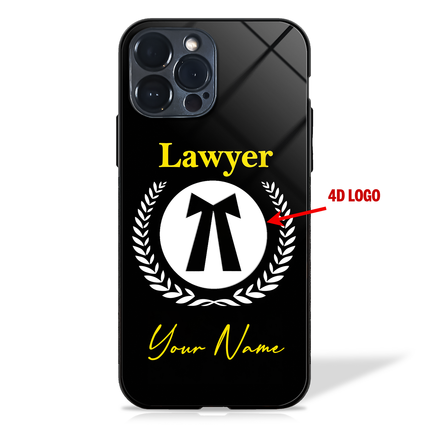 Your Dream Profession in Progress - 4D Logo Glass Case (20+ Professions)