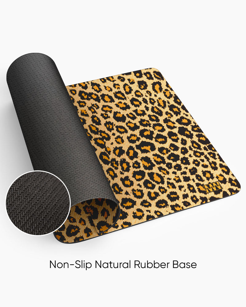 Leopard Prowl Desk Mat