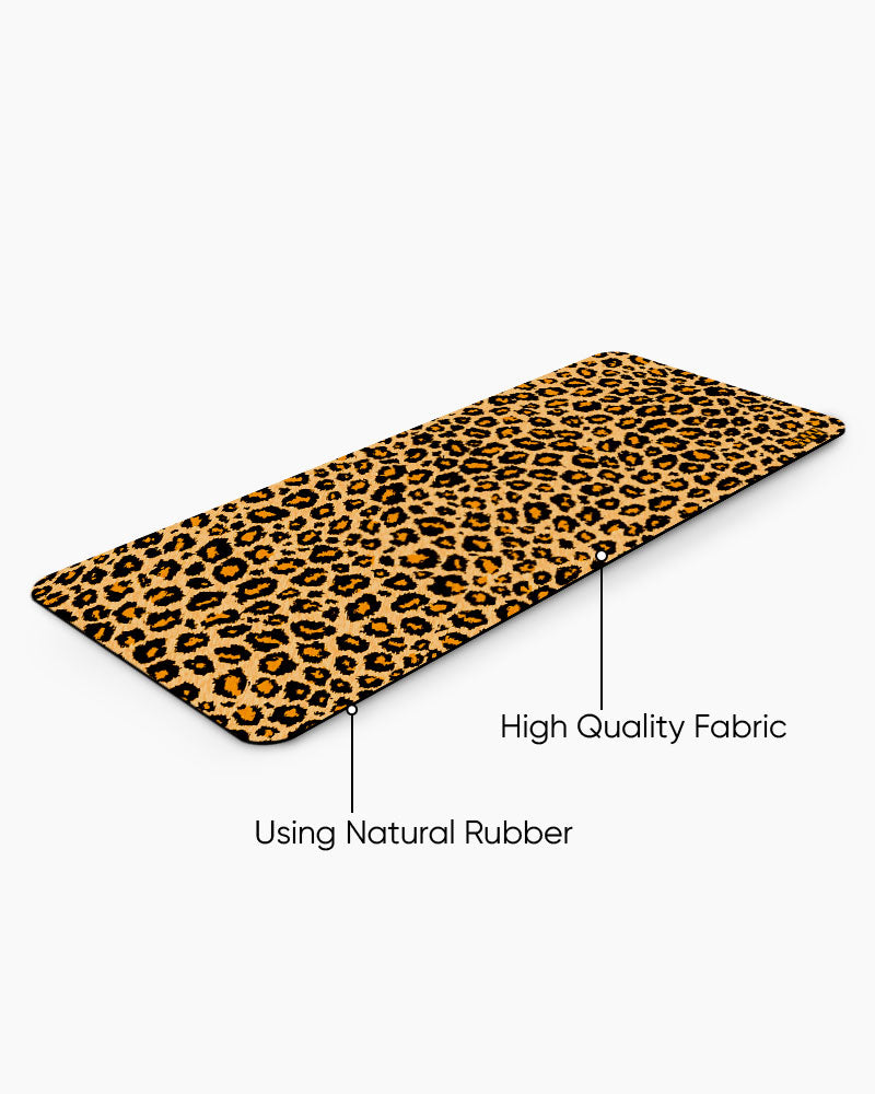 Leopard Prowl Desk Mat